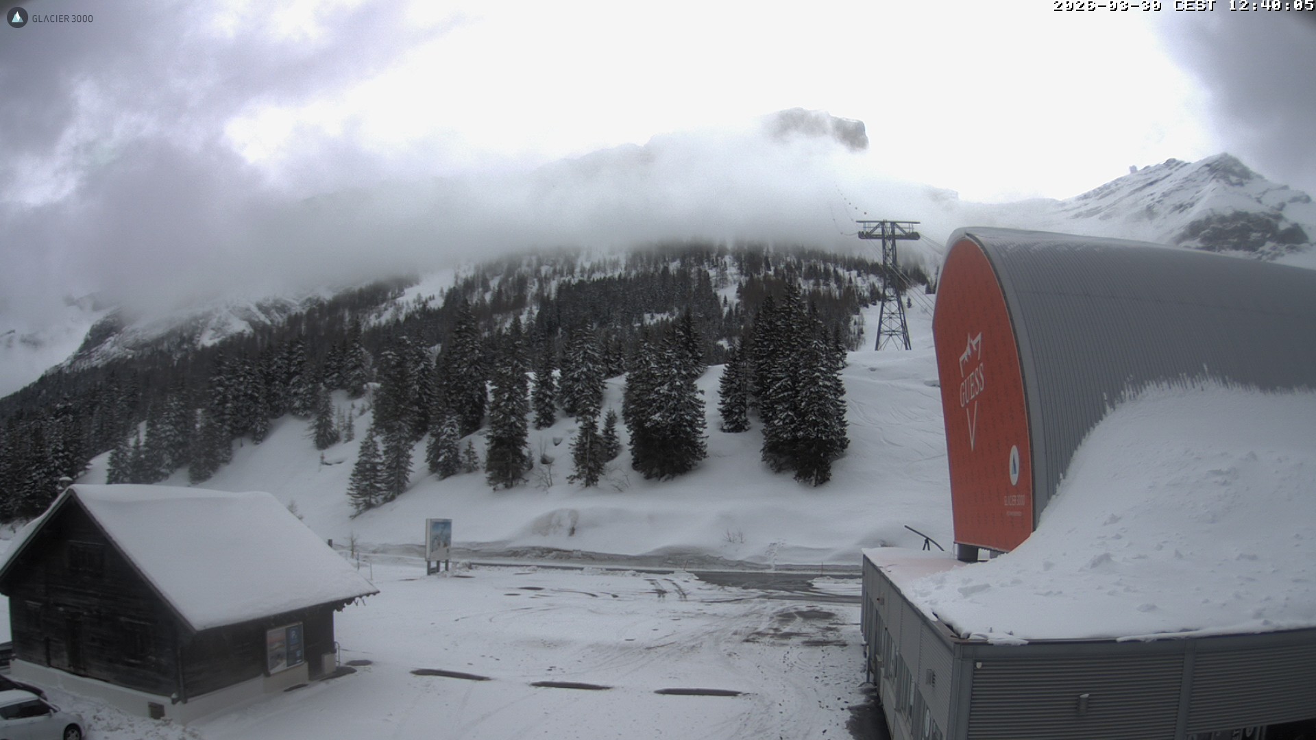 Archiv Foto Webcam Glacier 3000: Col du Pillon Talstation