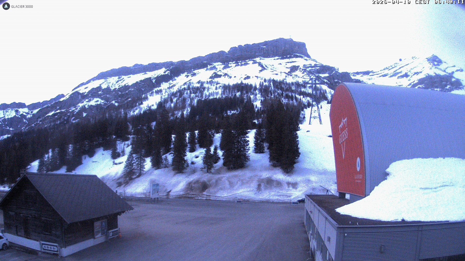 Archiv Foto Webcam Glacier 3000: Col du Pillon Talstation