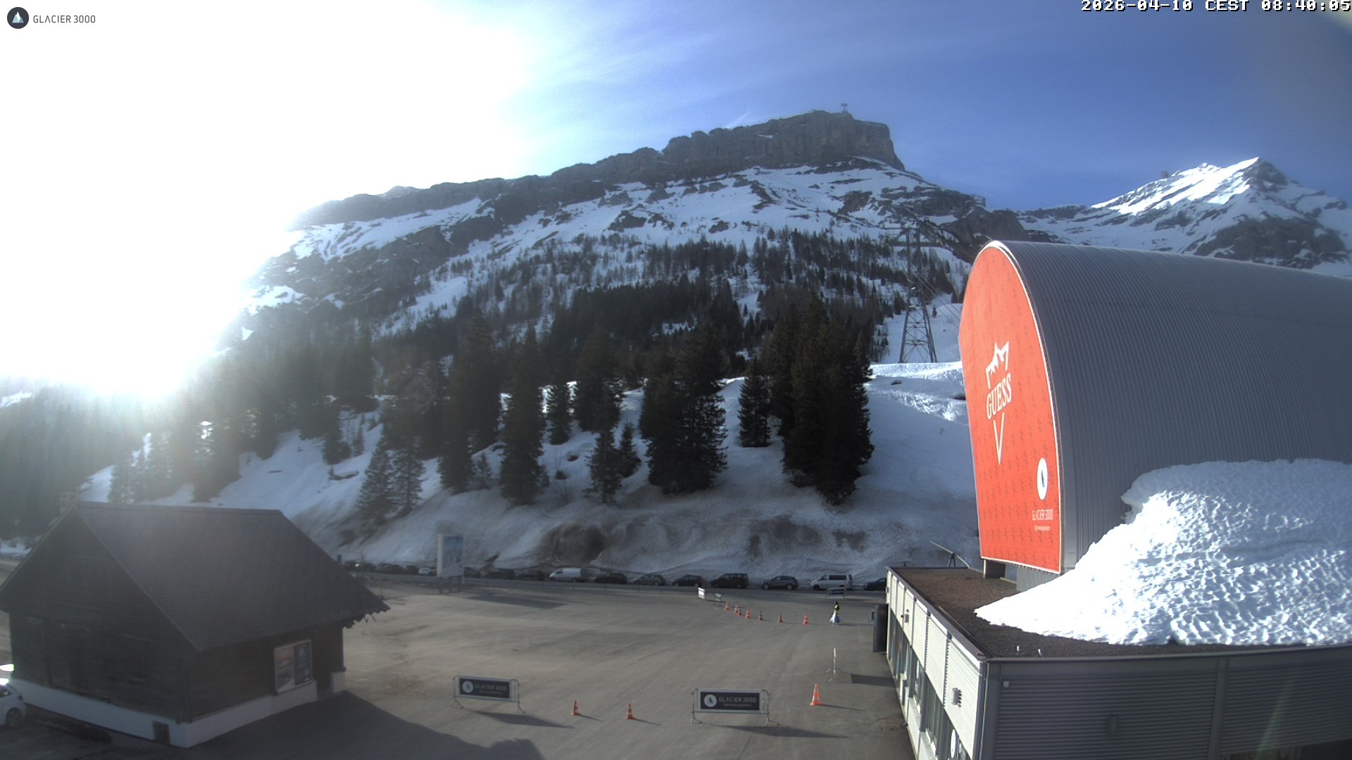 Archiv Foto Webcam Glacier 3000: Col du Pillon Talstation