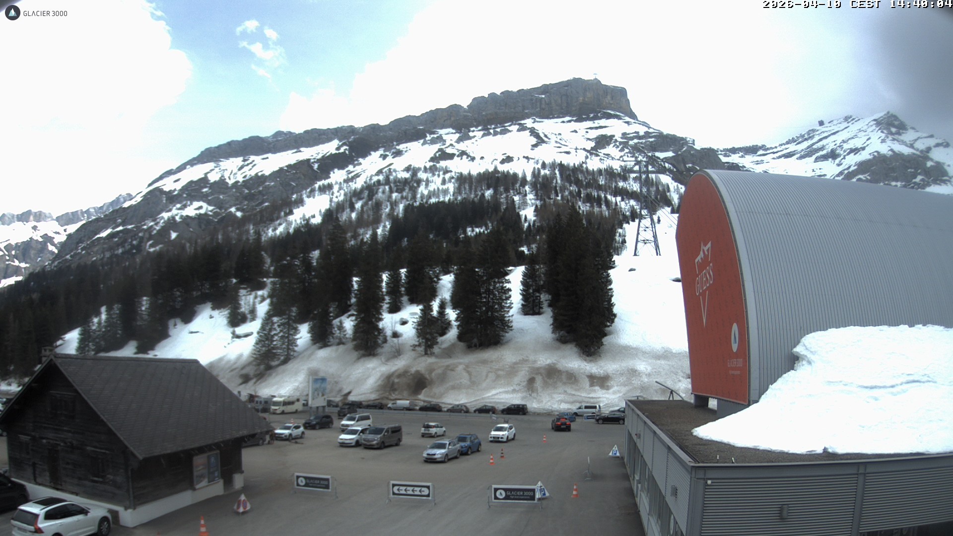 Archiv Foto Webcam Glacier 3000: Col du Pillon Talstation