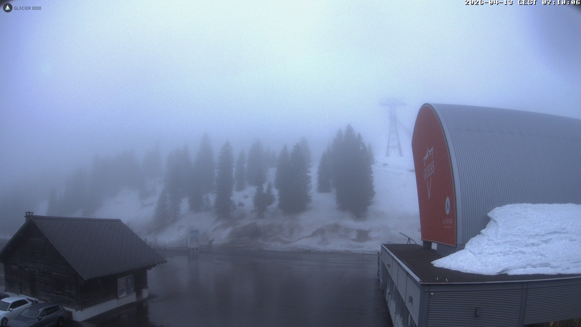 Archiv Foto Webcam Glacier 3000: Col du Pillon Talstation