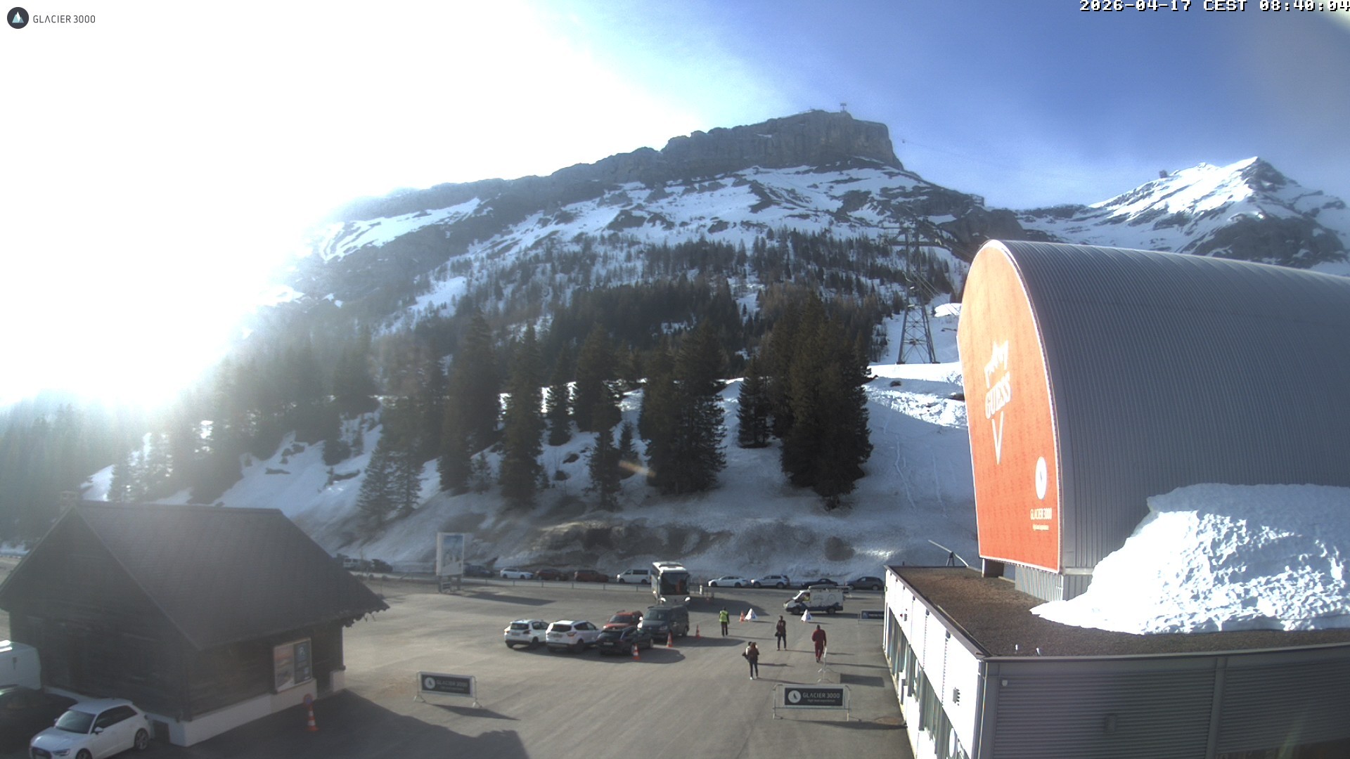 Archiv Foto Webcam Glacier 3000: Col du Pillon Talstation