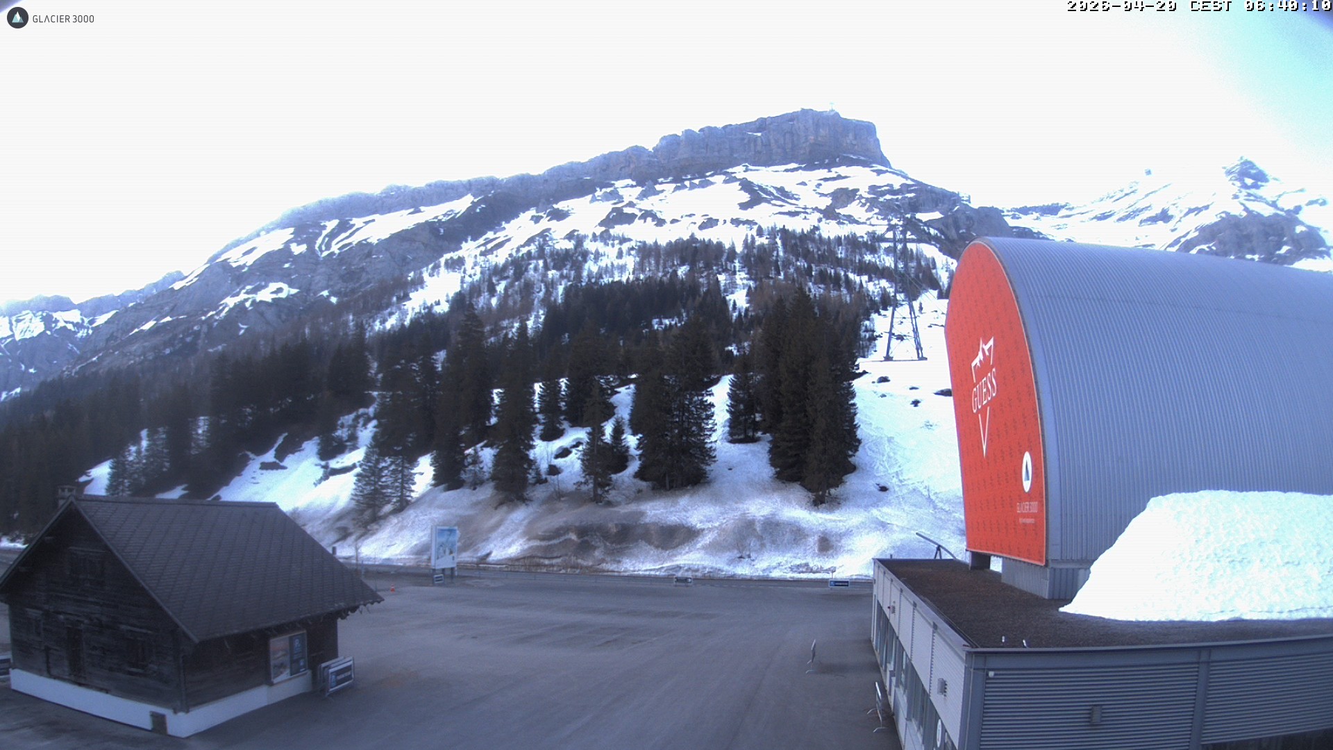 Archiv Foto Webcam Glacier 3000: Col du Pillon Talstation