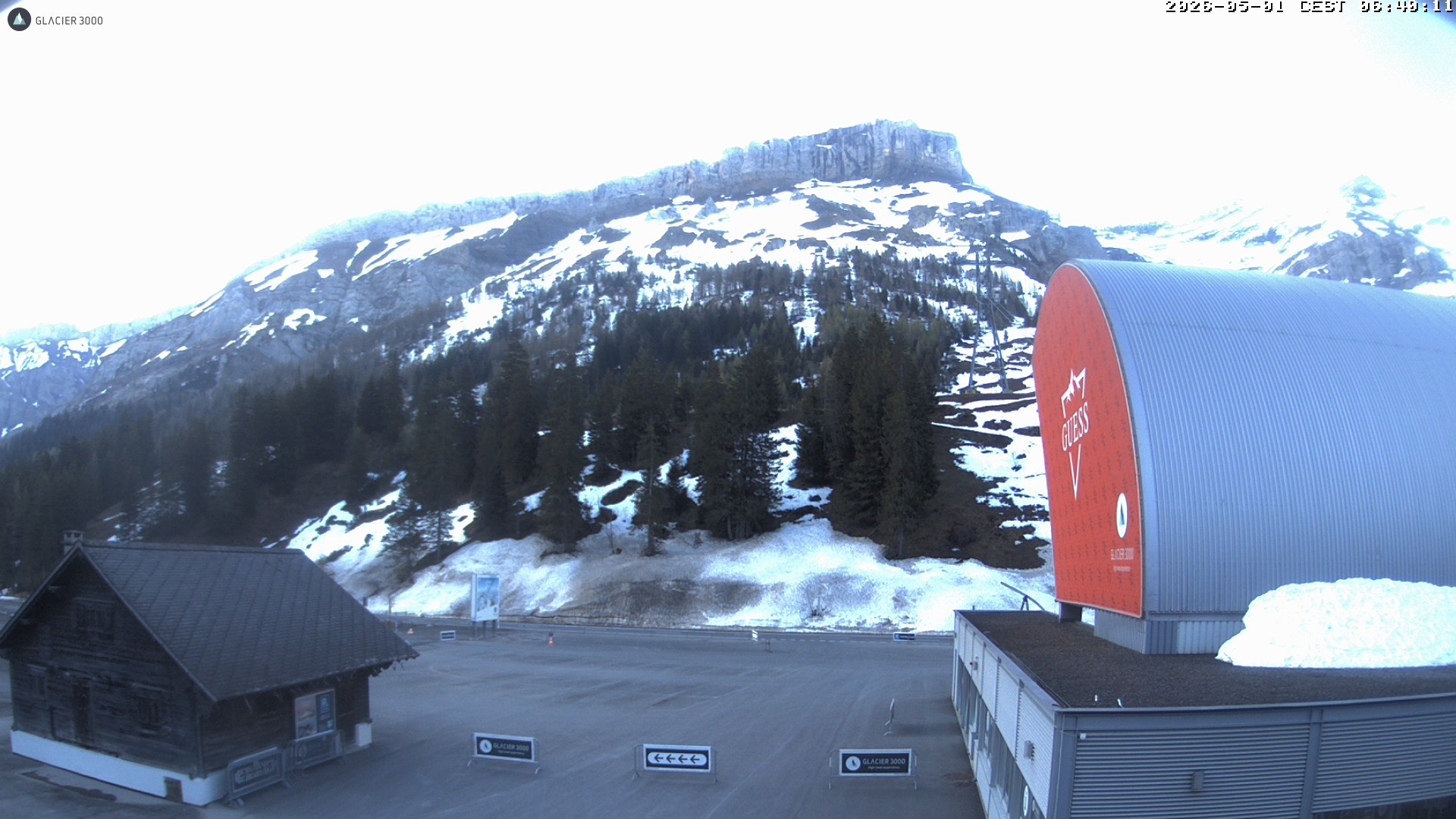 Archiv Foto Webcam Glacier 3000: Col du Pillon Talstation