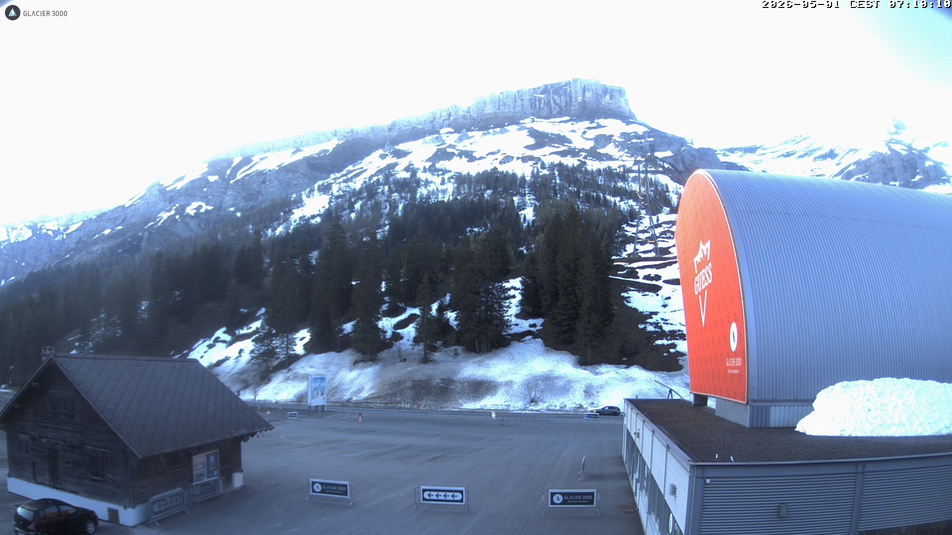 Archiv Foto Webcam Glacier 3000: Col du Pillon Talstation