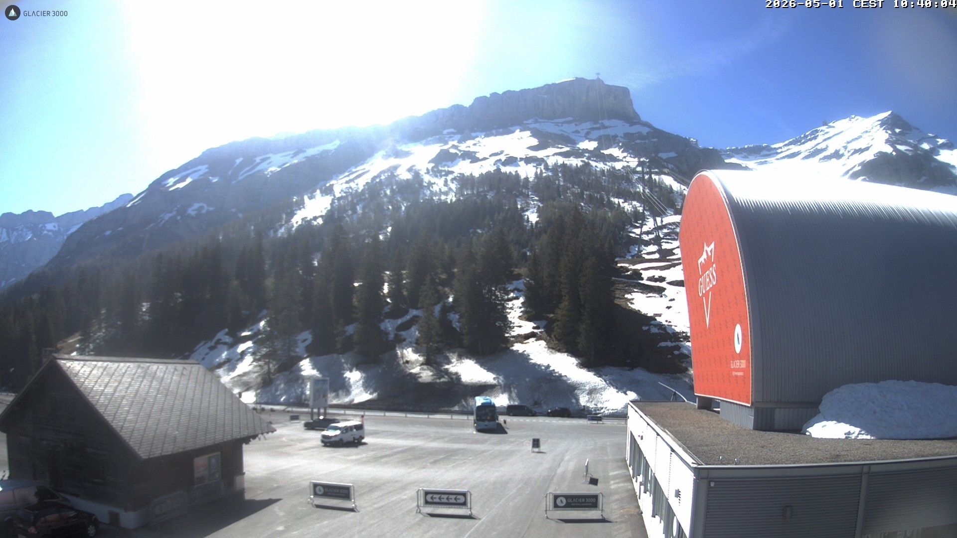 Archiv Foto Webcam Glacier 3000: Col du Pillon Talstation