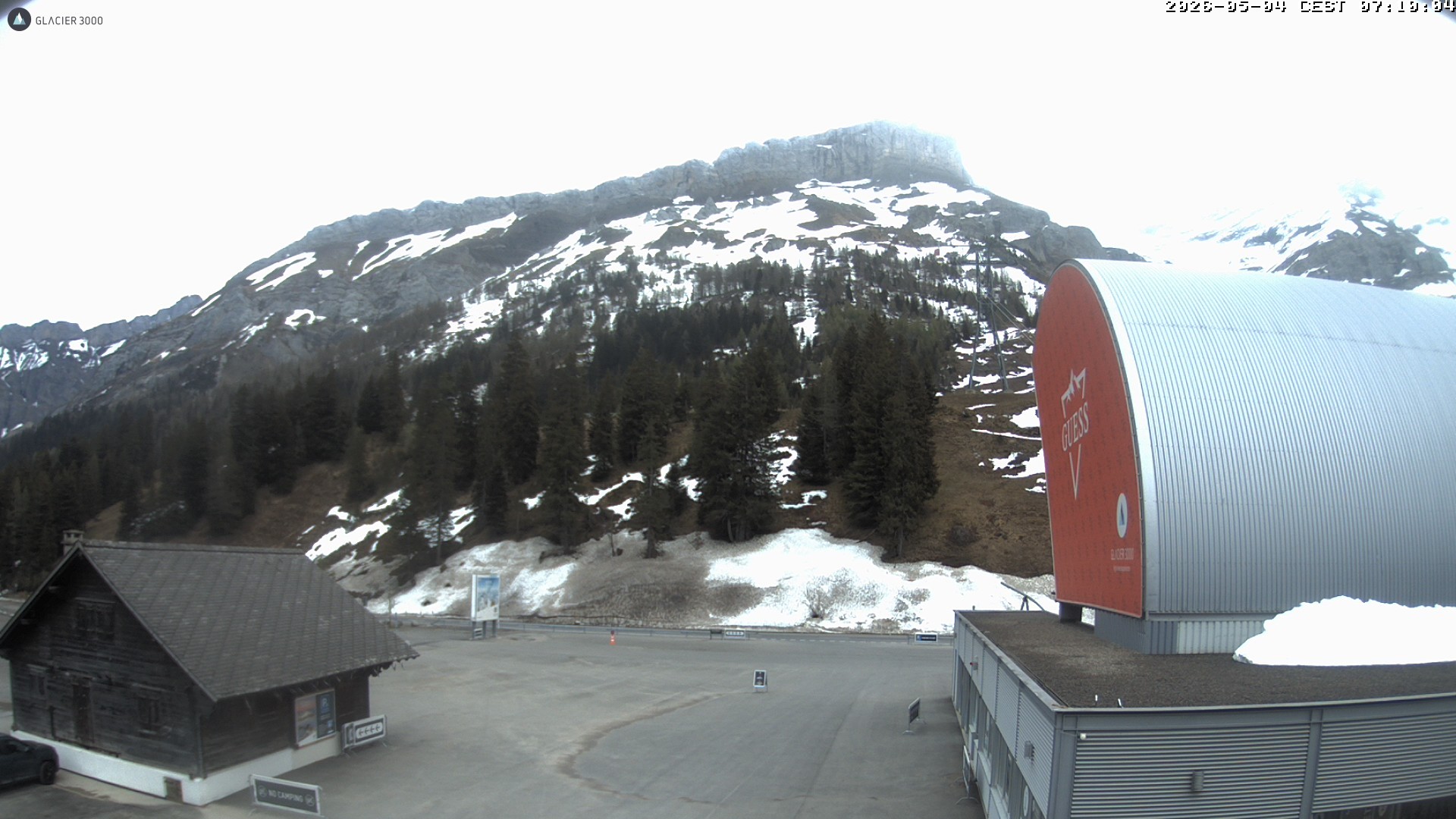 Archiv Foto Webcam Glacier 3000: Col du Pillon Talstation