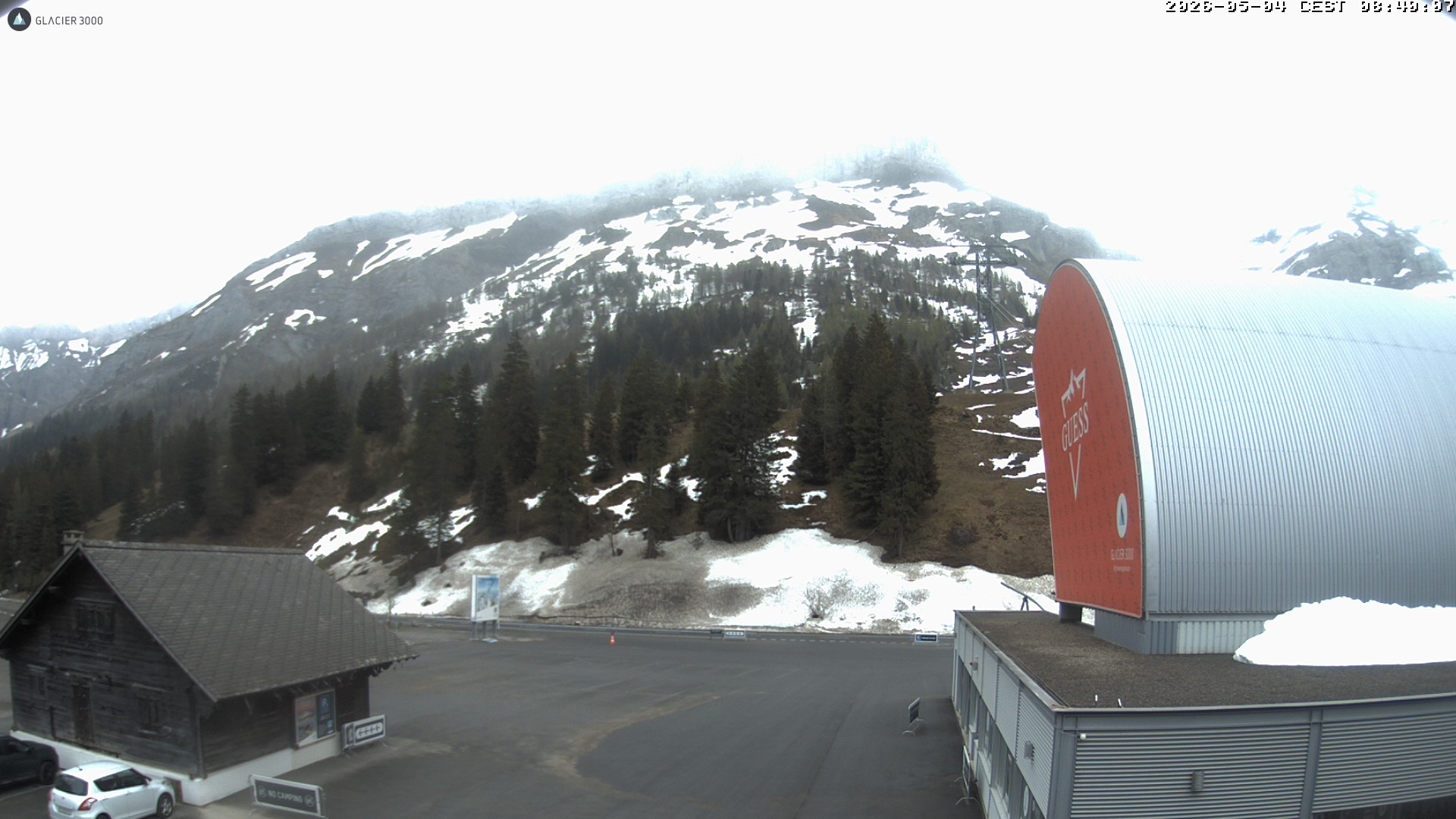 Archiv Foto Webcam Glacier 3000: Col du Pillon Talstation