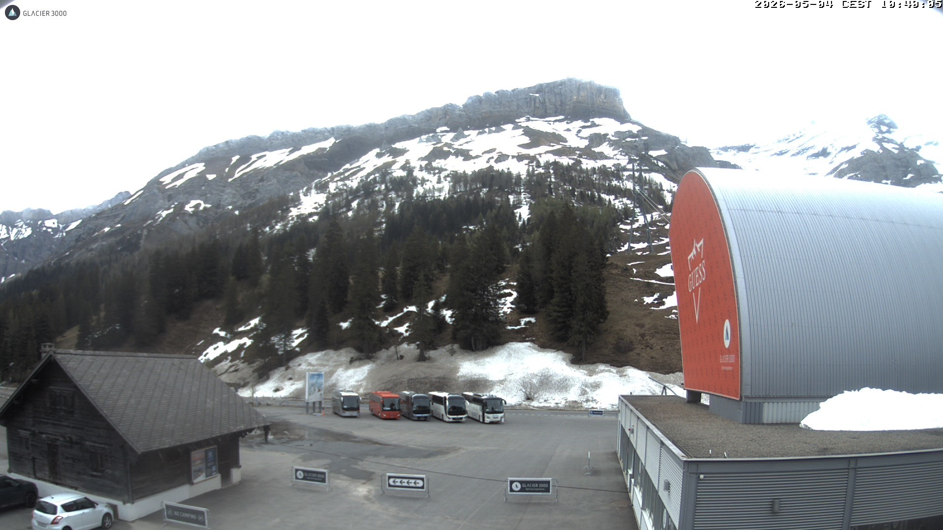 Archiv Foto Webcam Glacier 3000: Col du Pillon Talstation