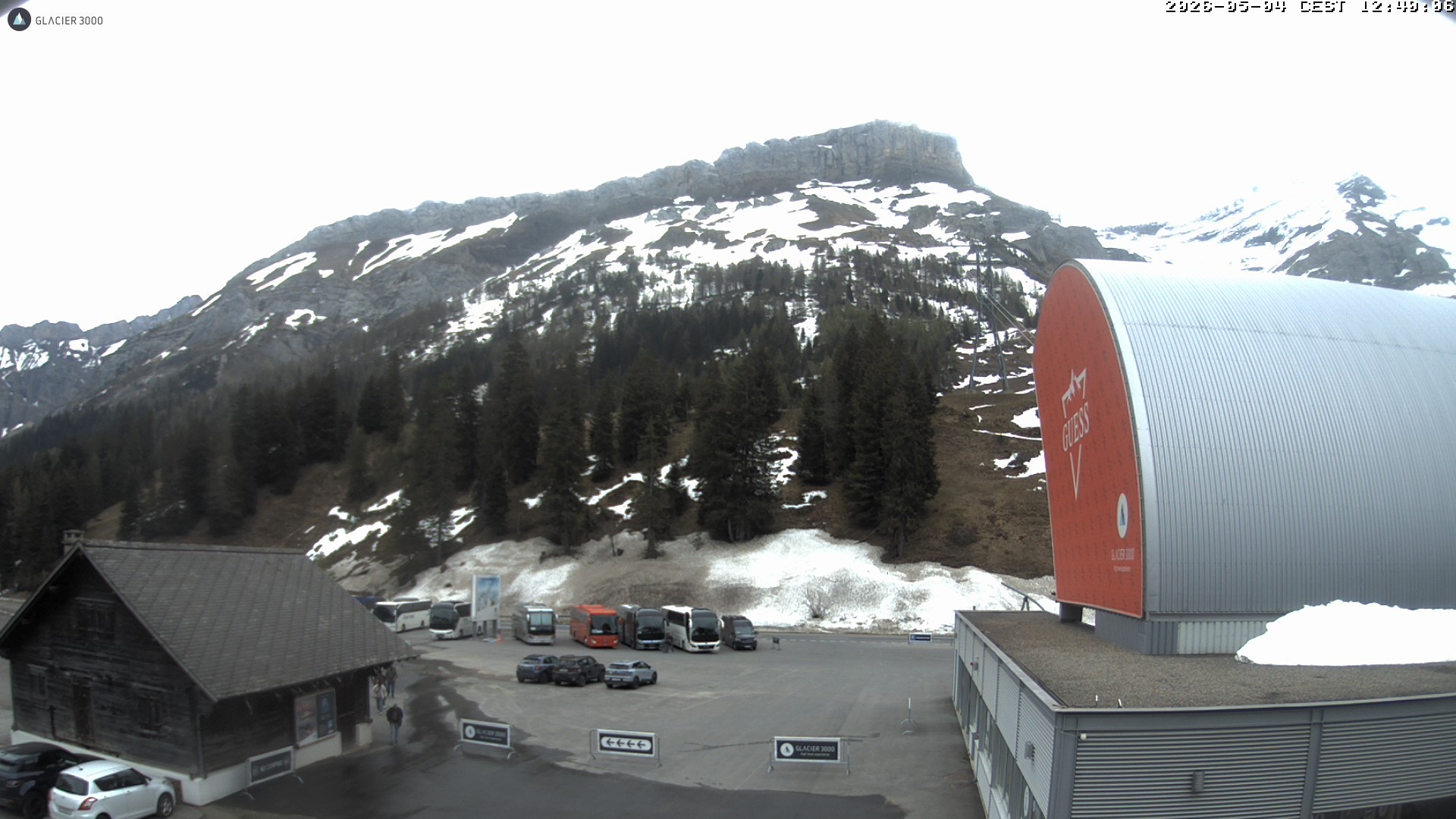 Archiv Foto Webcam Glacier 3000: Col du Pillon Talstation