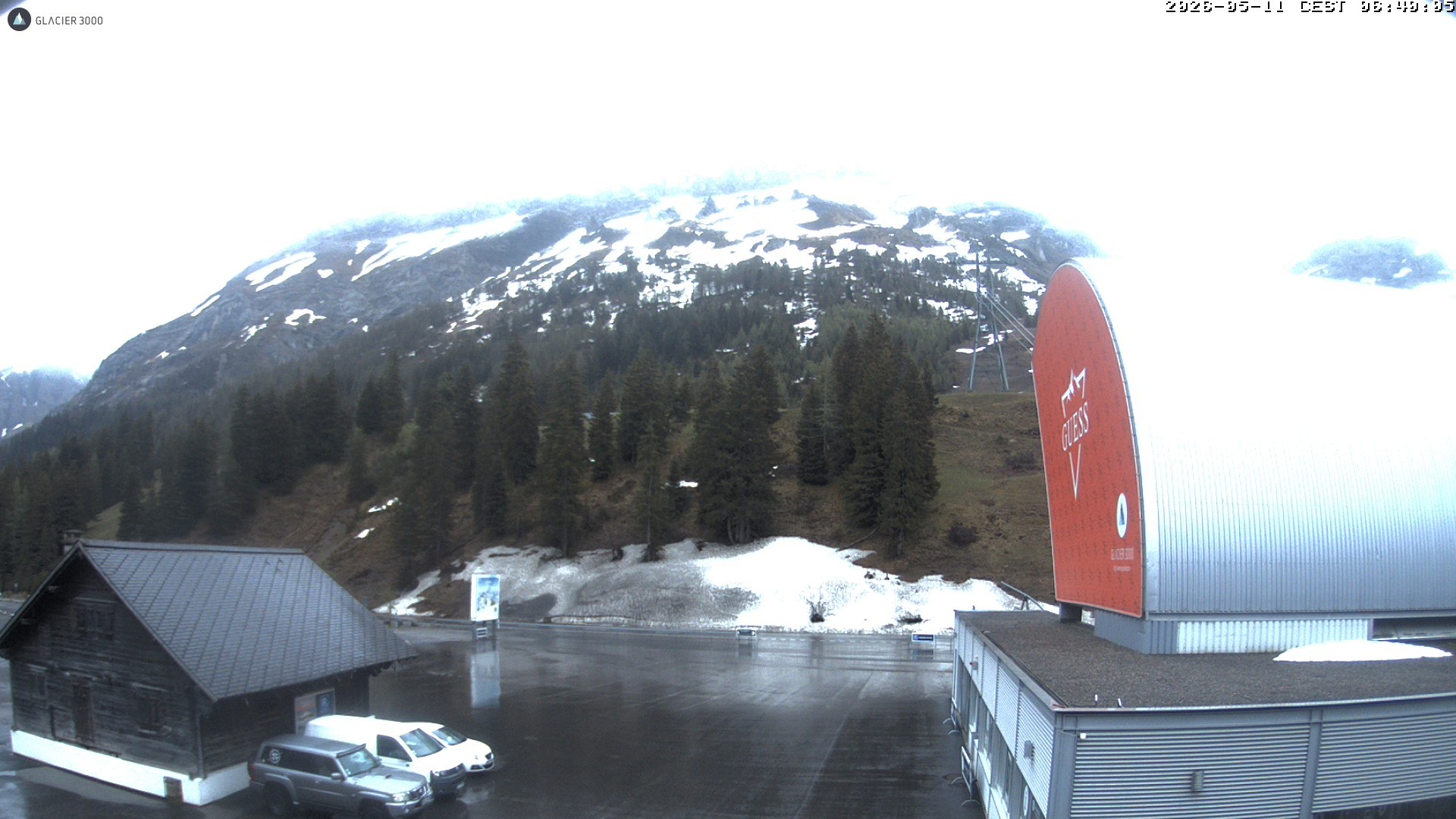 Archiv Foto Webcam Glacier 3000: Col du Pillon Talstation