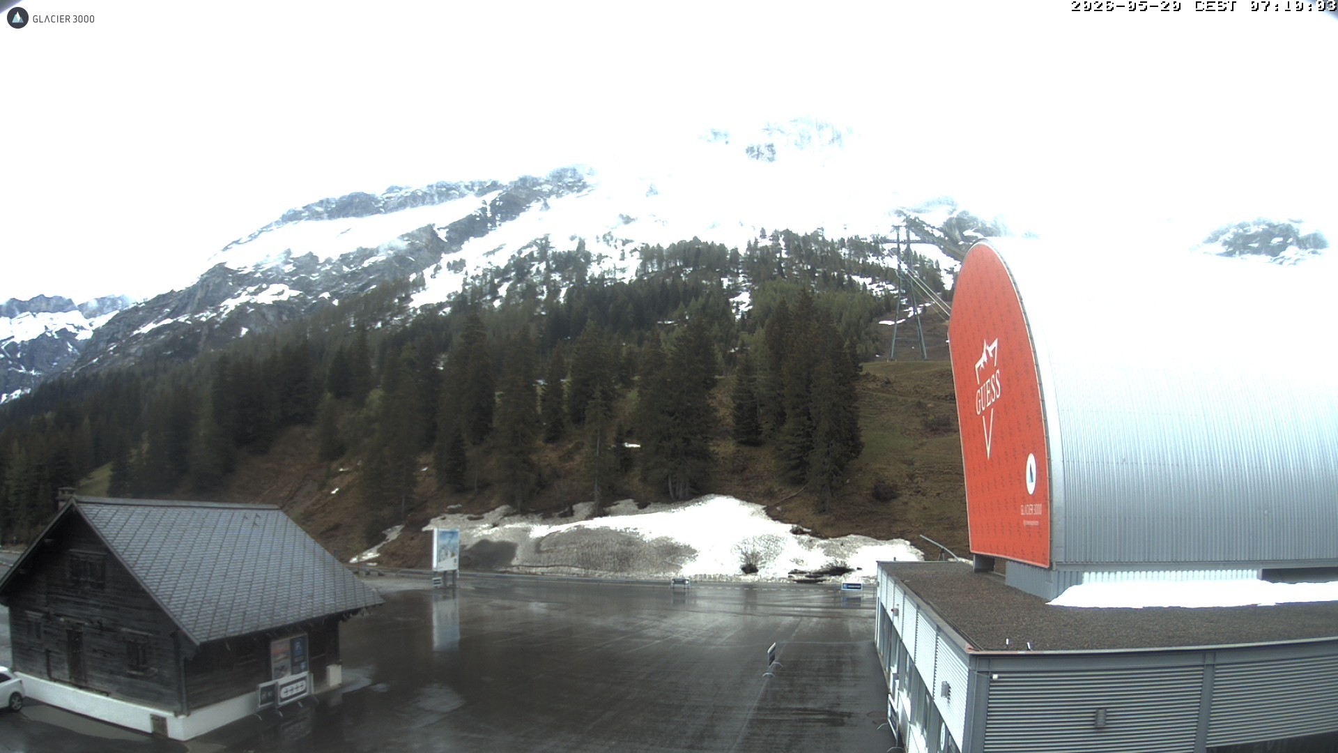 Archiv Foto Webcam Glacier 3000: Col du Pillon Talstation