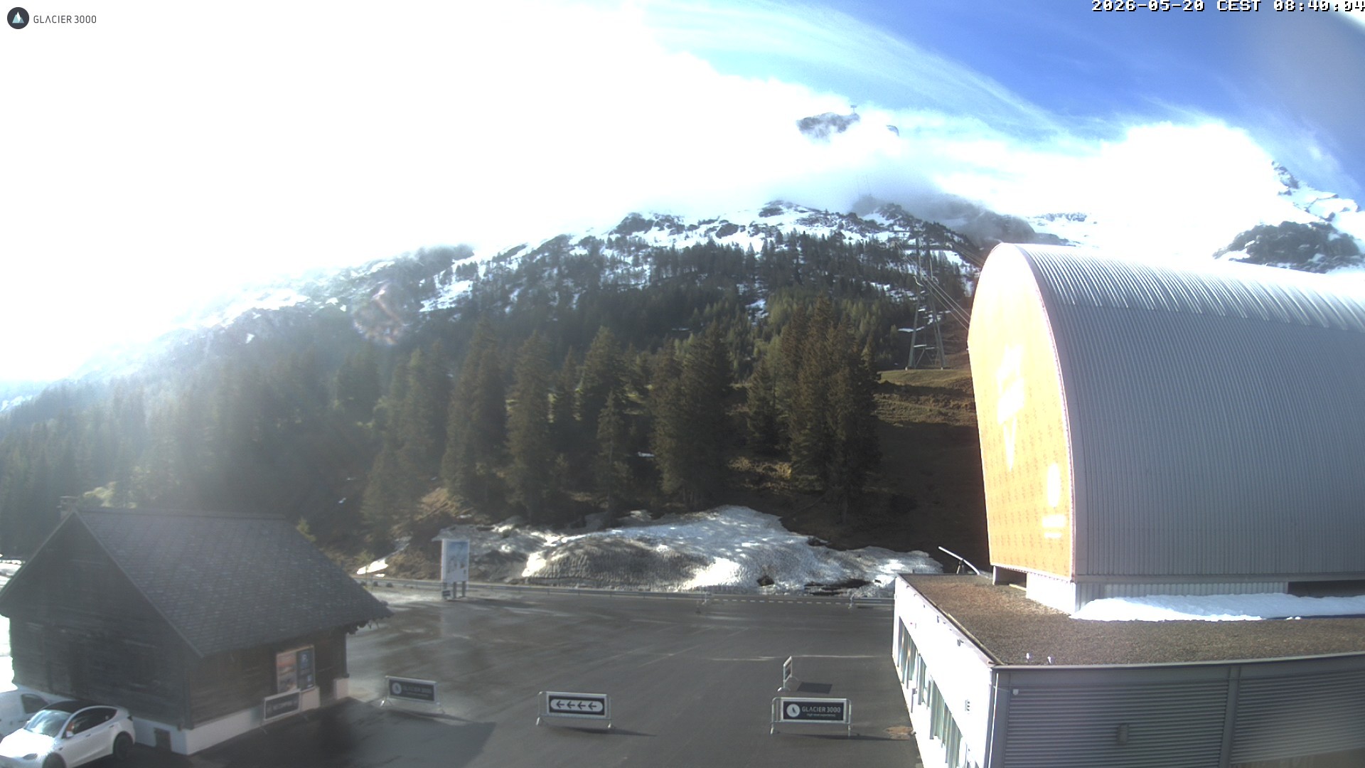 Archiv Foto Webcam Glacier 3000: Col du Pillon Talstation