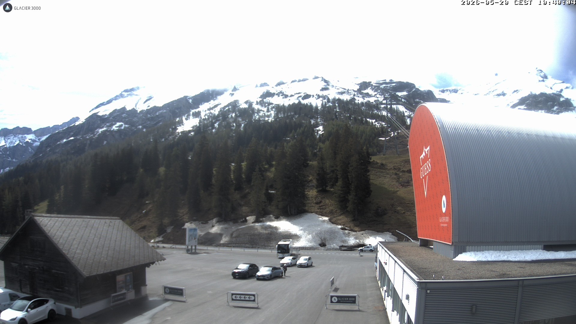 Archiv Foto Webcam Glacier 3000: Col du Pillon Talstation