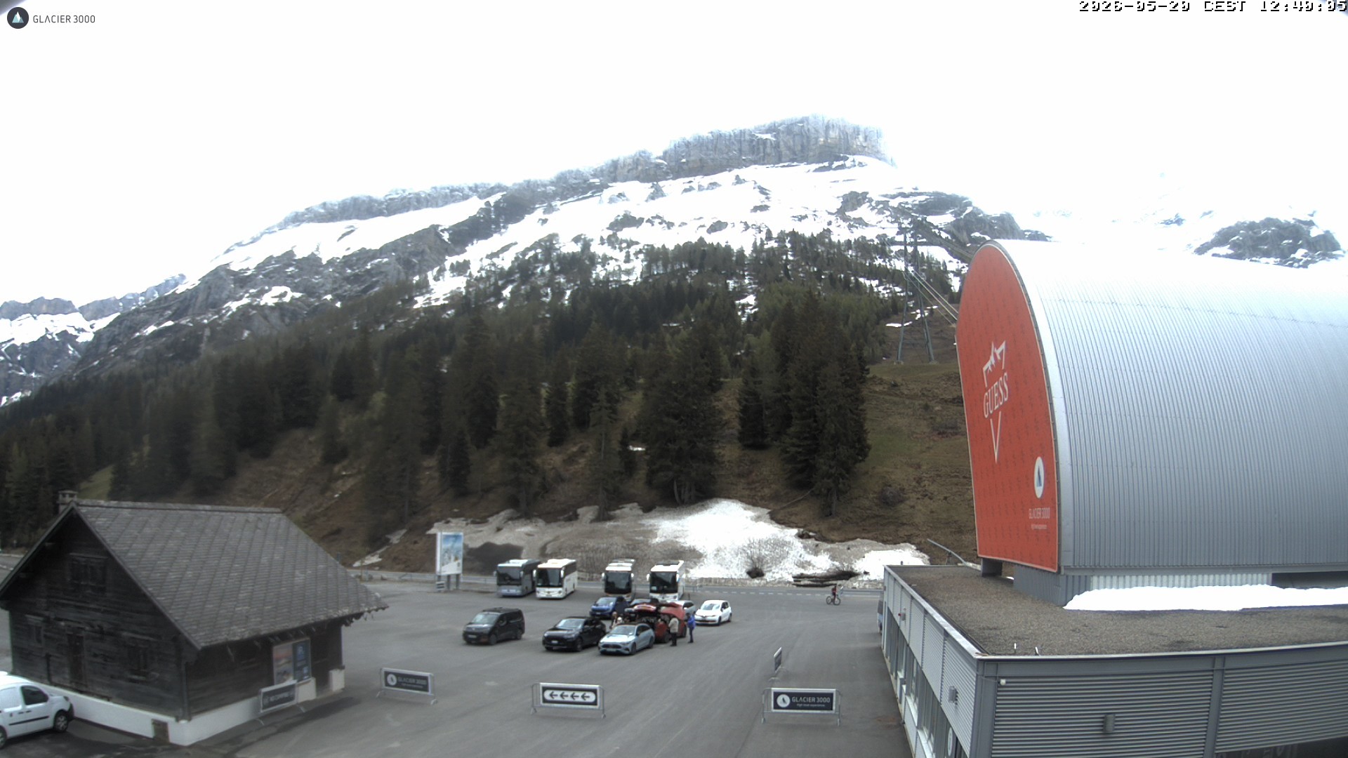 Archiv Foto Webcam Glacier 3000: Col du Pillon Talstation
