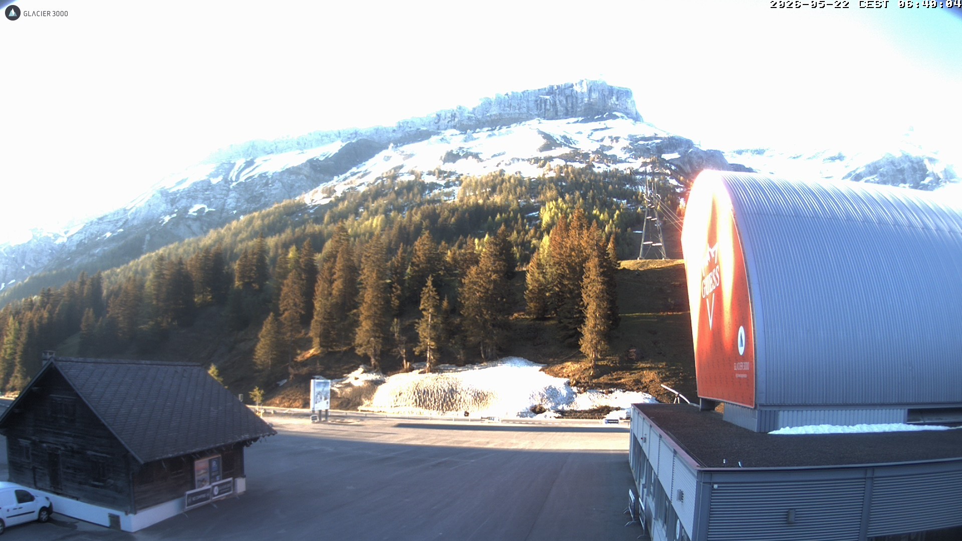 Archiv Foto Webcam Glacier 3000: Col du Pillon Talstation