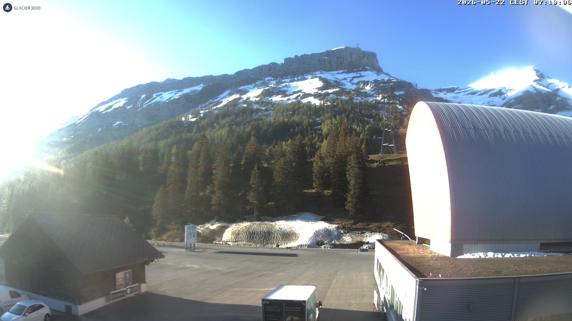 Archiv Foto Webcam Glacier 3000: Col du Pillon Talstation