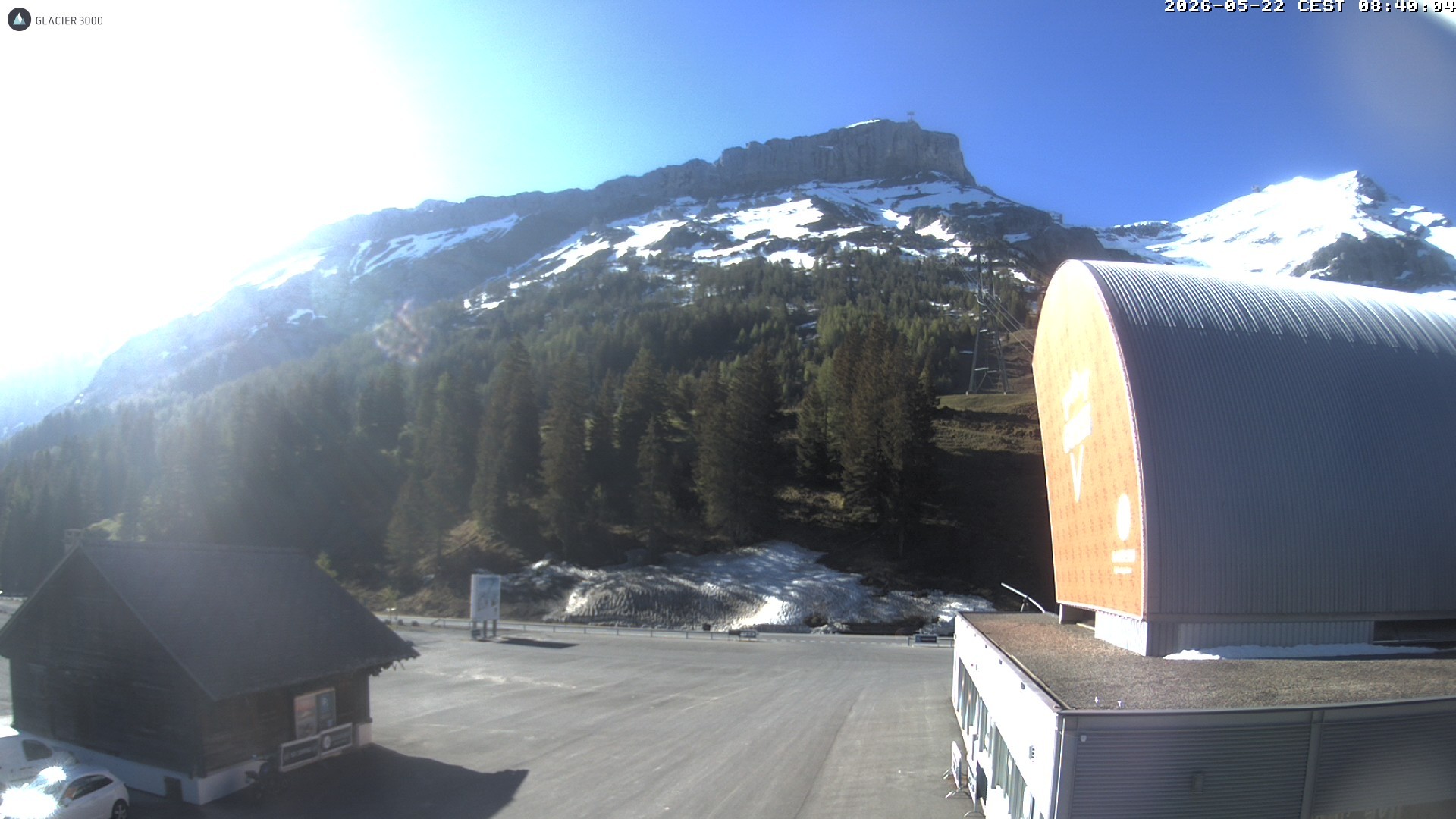 Archiv Foto Webcam Glacier 3000: Col du Pillon Talstation