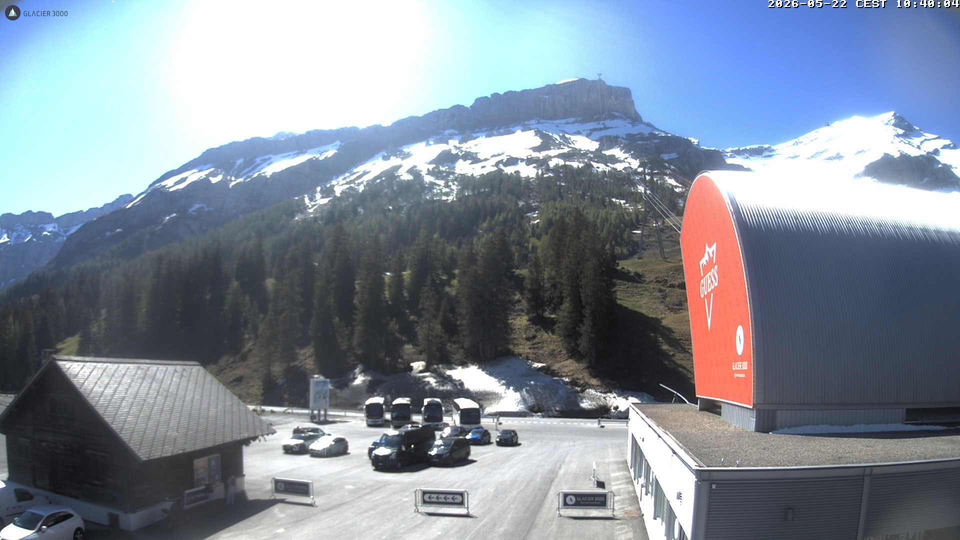 Archiv Foto Webcam Glacier 3000: Col du Pillon Talstation