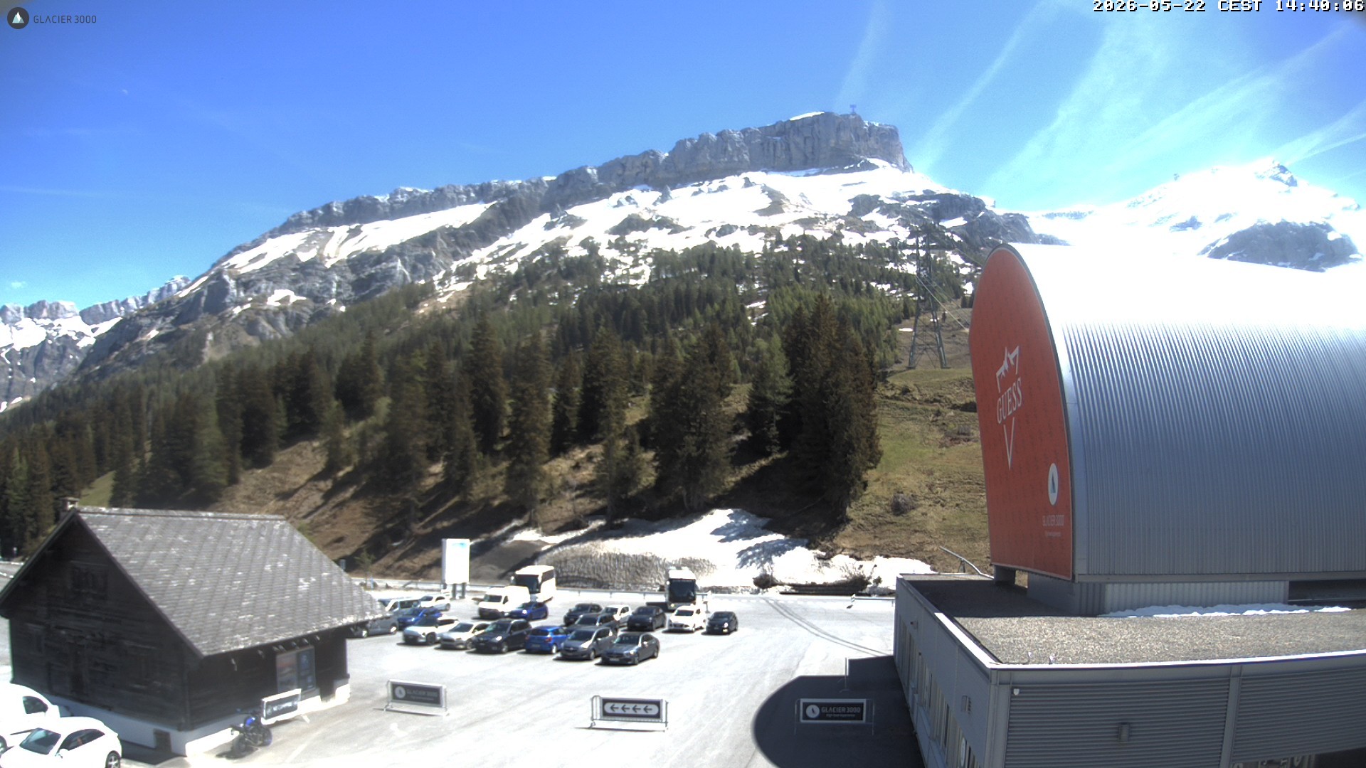 Archiv Foto Webcam Glacier 3000: Col du Pillon Talstation