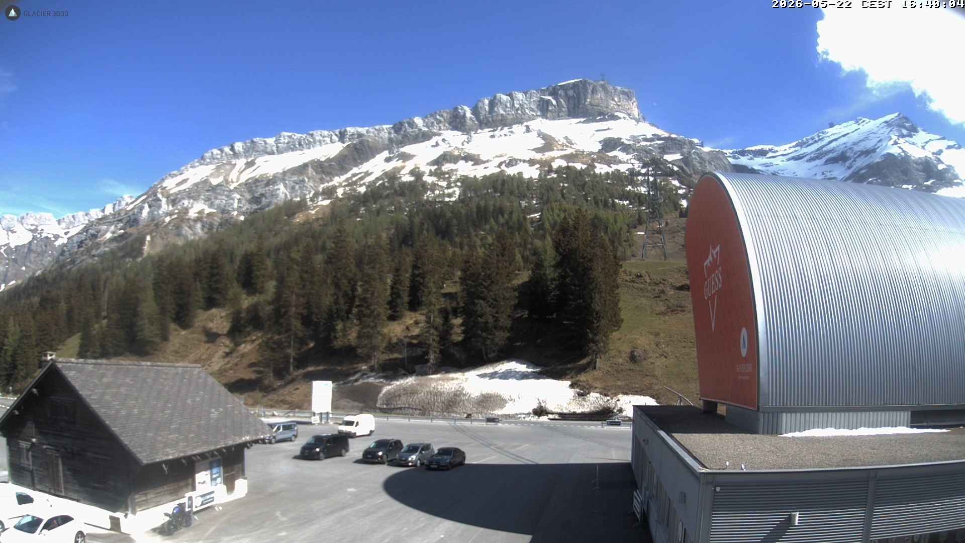 Archiv Foto Webcam Glacier 3000: Col du Pillon Talstation