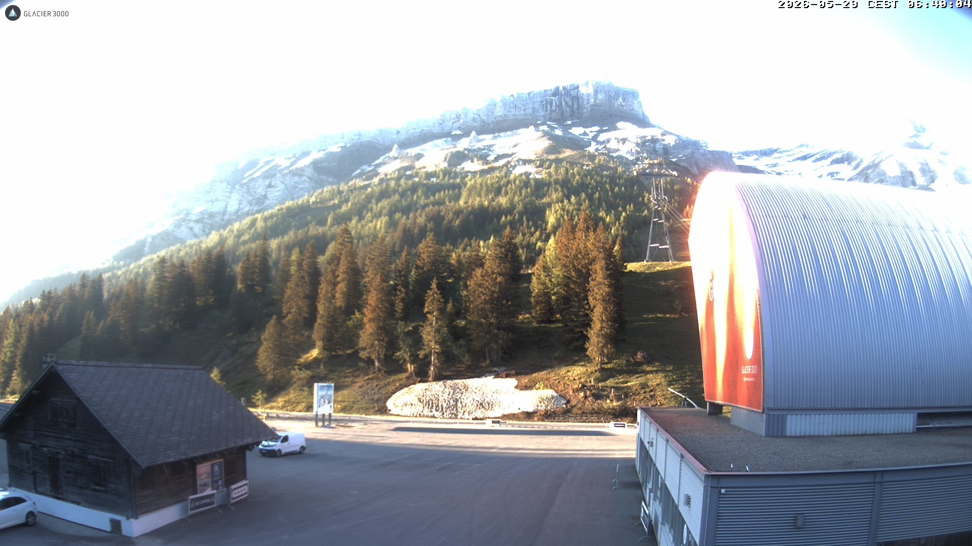 Archiv Foto Webcam Glacier 3000: Col du Pillon Talstation