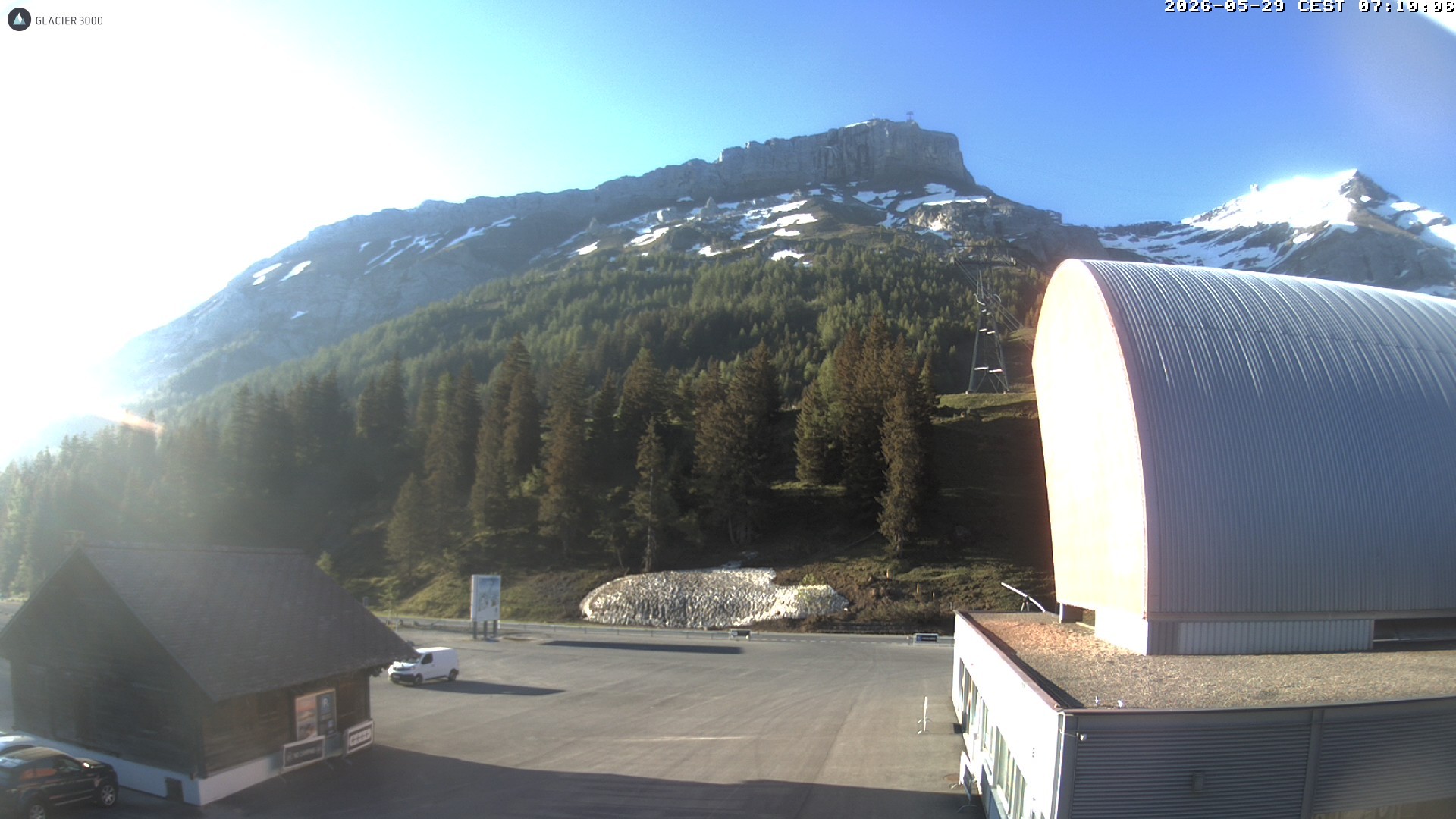 Archiv Foto Webcam Glacier 3000: Col du Pillon Talstation