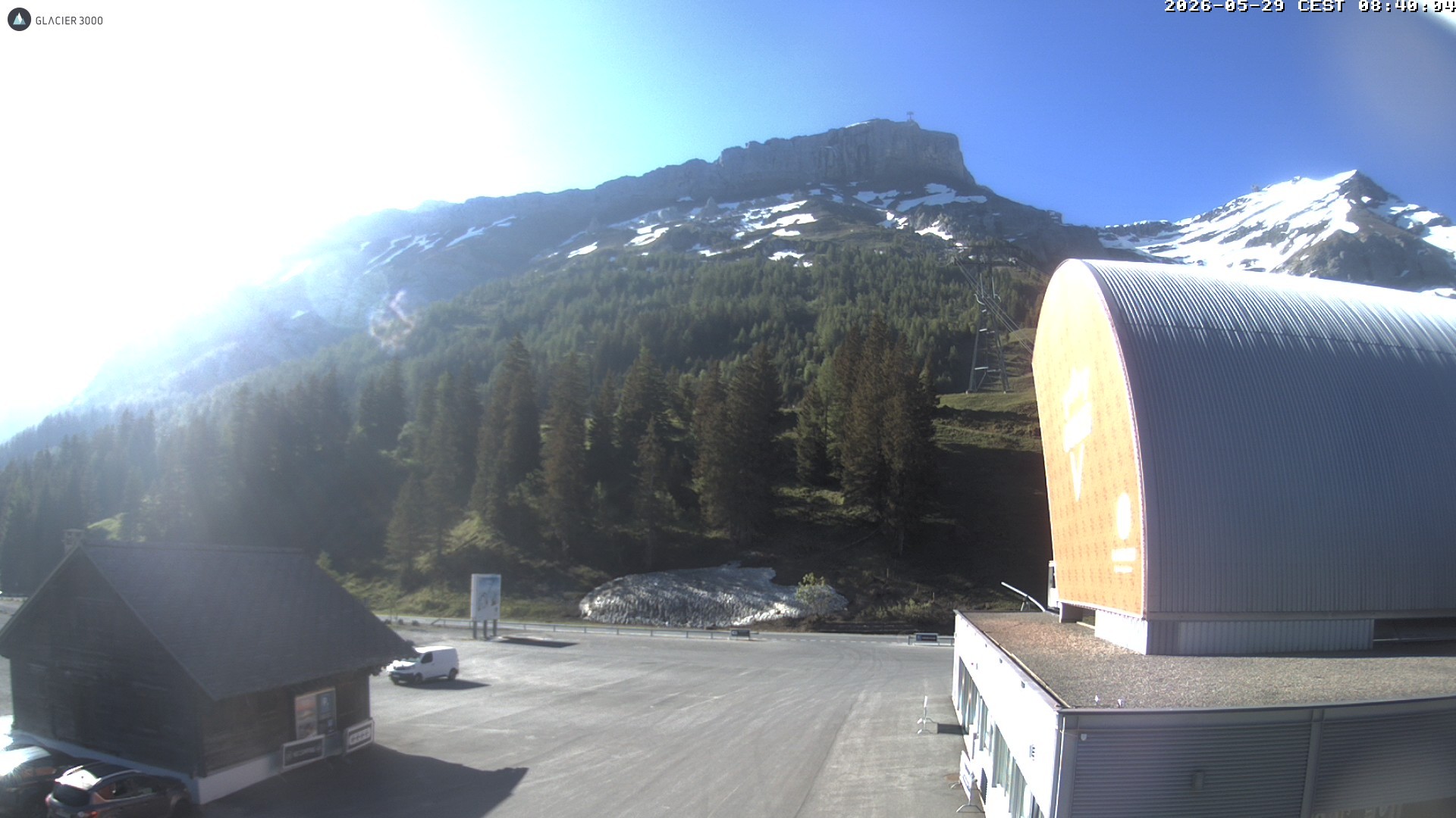 Archiv Foto Webcam Glacier 3000: Col du Pillon Talstation