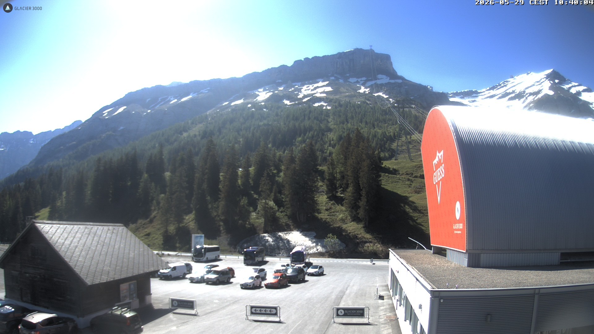 Archiv Foto Webcam Glacier 3000: Col du Pillon Talstation