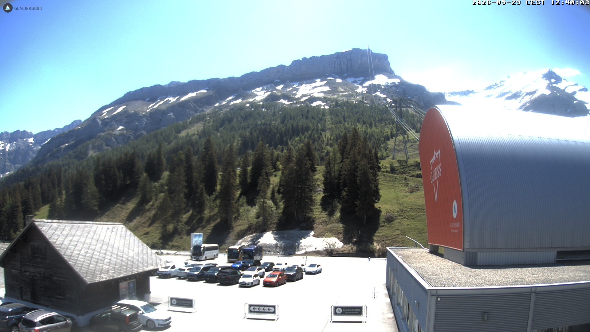 Archiv Foto Webcam Glacier 3000: Col du Pillon Talstation