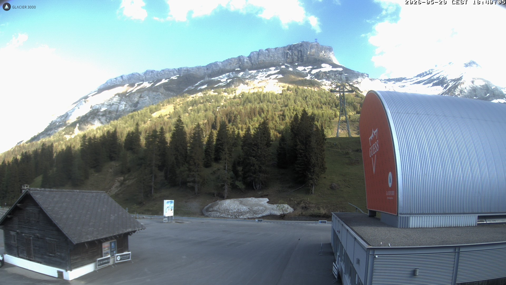 Archiv Foto Webcam Glacier 3000: Col du Pillon Talstation