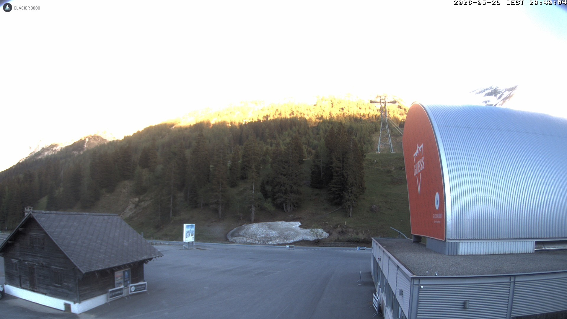 Archiv Foto Webcam Glacier 3000: Col du Pillon Talstation