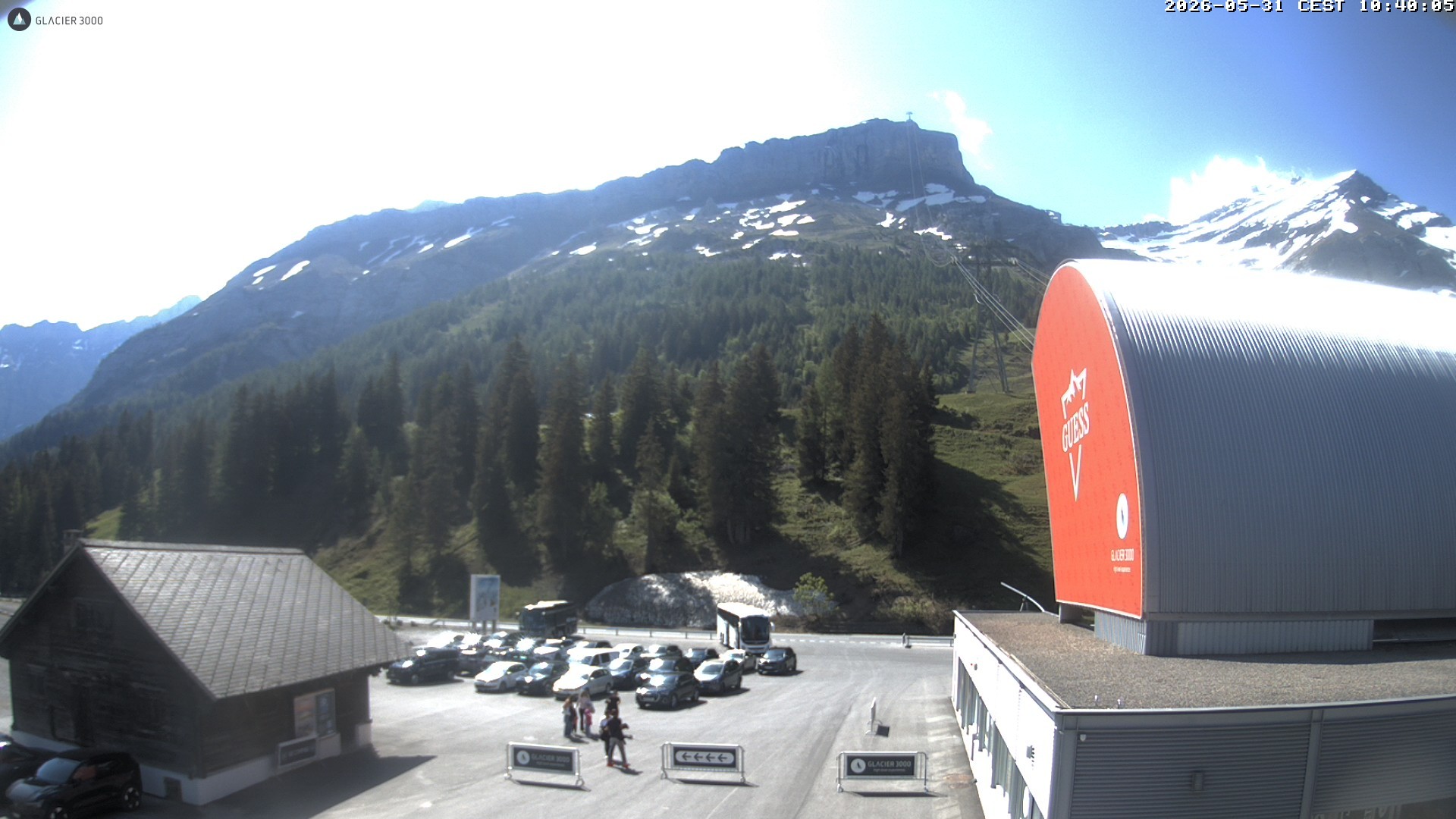 Archiv Foto Webcam Glacier 3000: Col du Pillon Talstation