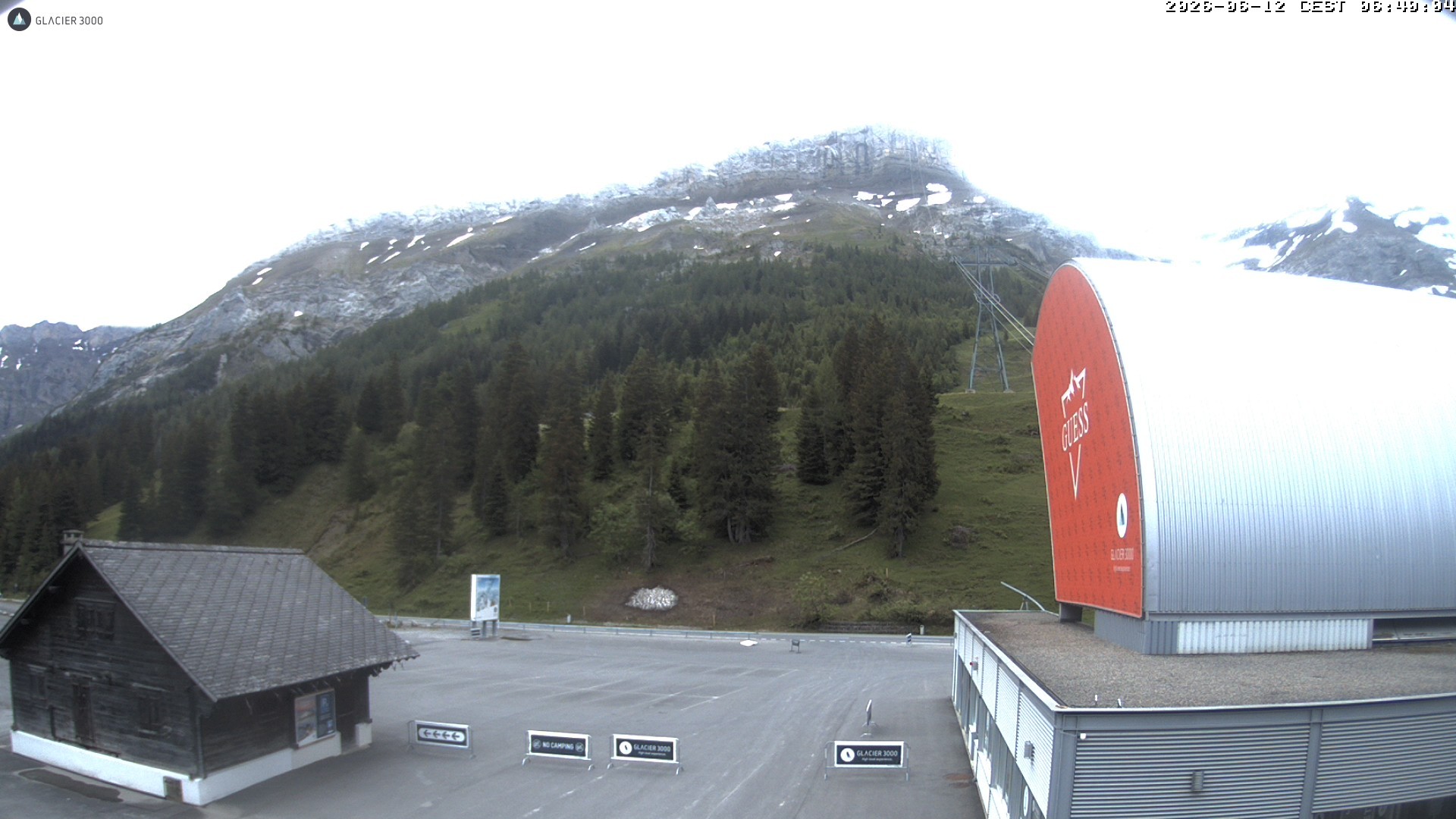 Archiv Foto Webcam Glacier 3000: Col du Pillon Talstation