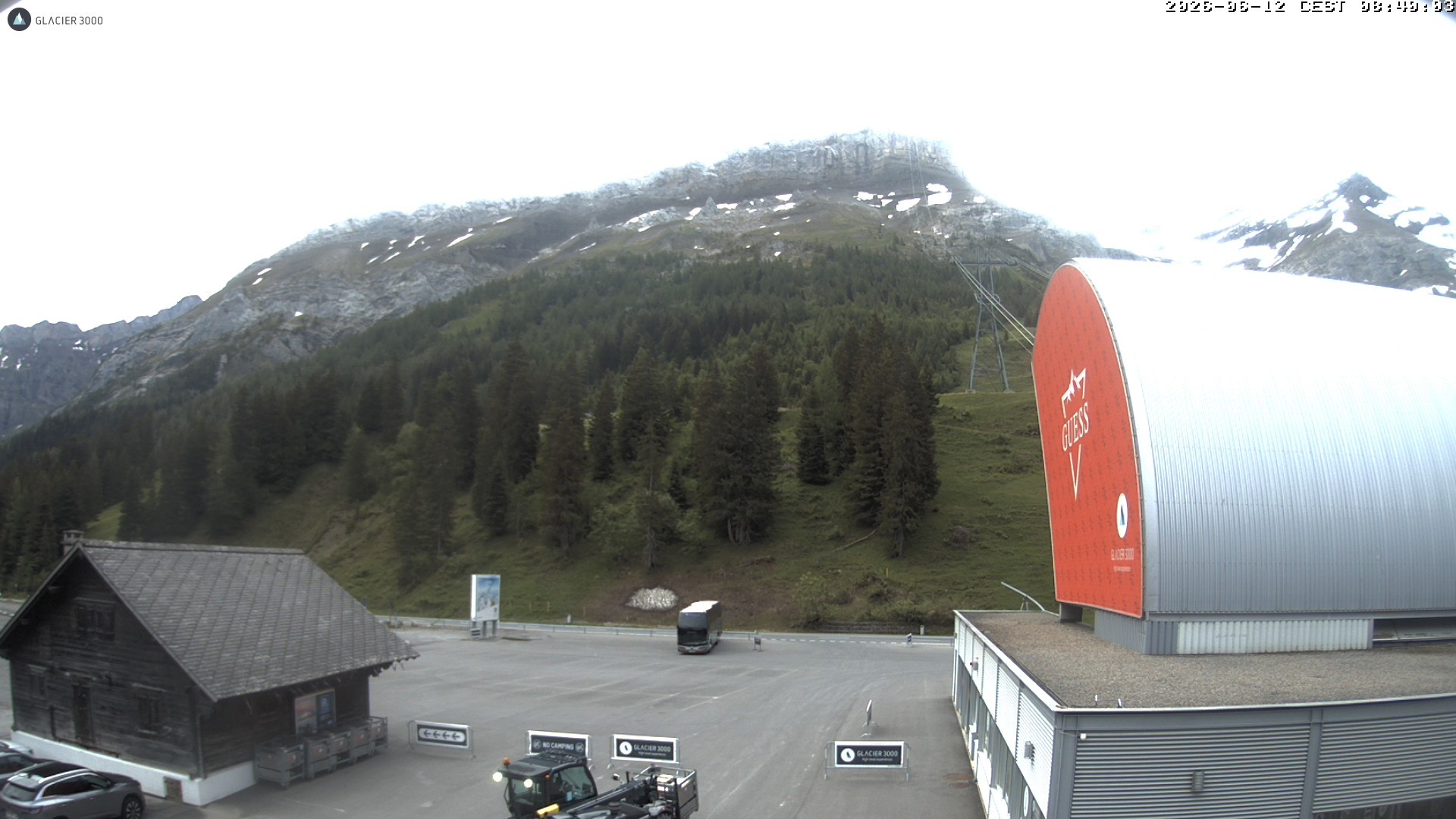 Archiv Foto Webcam Glacier 3000: Col du Pillon Talstation