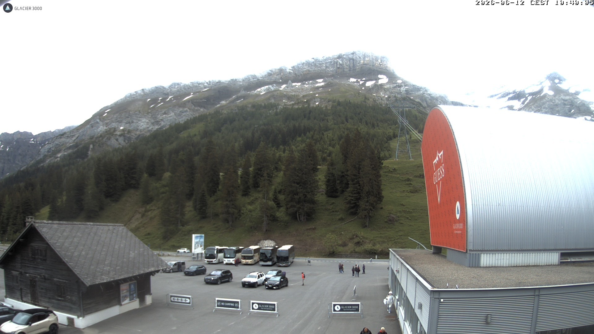 Archiv Foto Webcam Glacier 3000: Col du Pillon Talstation