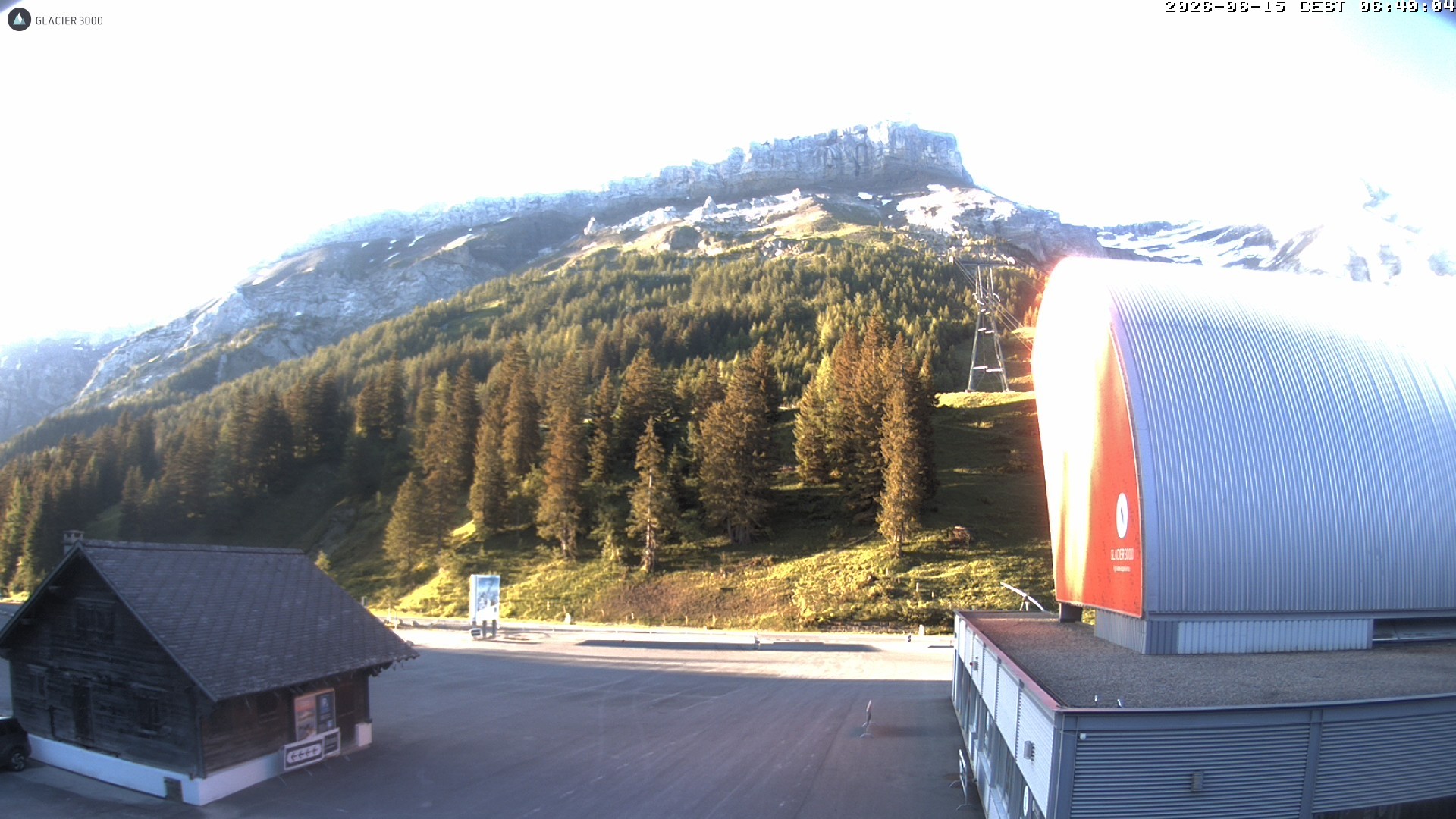 Archiv Foto Webcam Glacier 3000: Col du Pillon Talstation