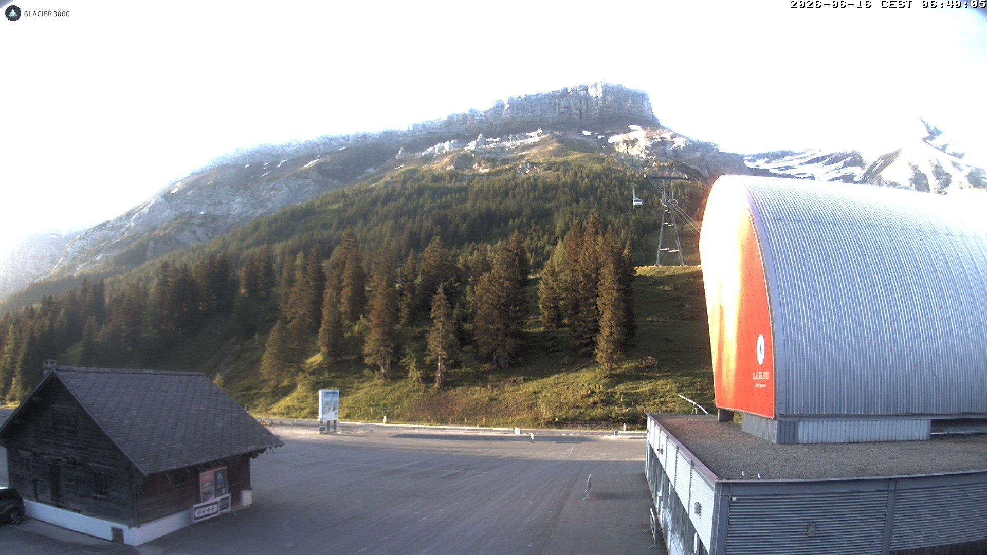 Archiv Foto Webcam Glacier 3000: Col du Pillon Talstation