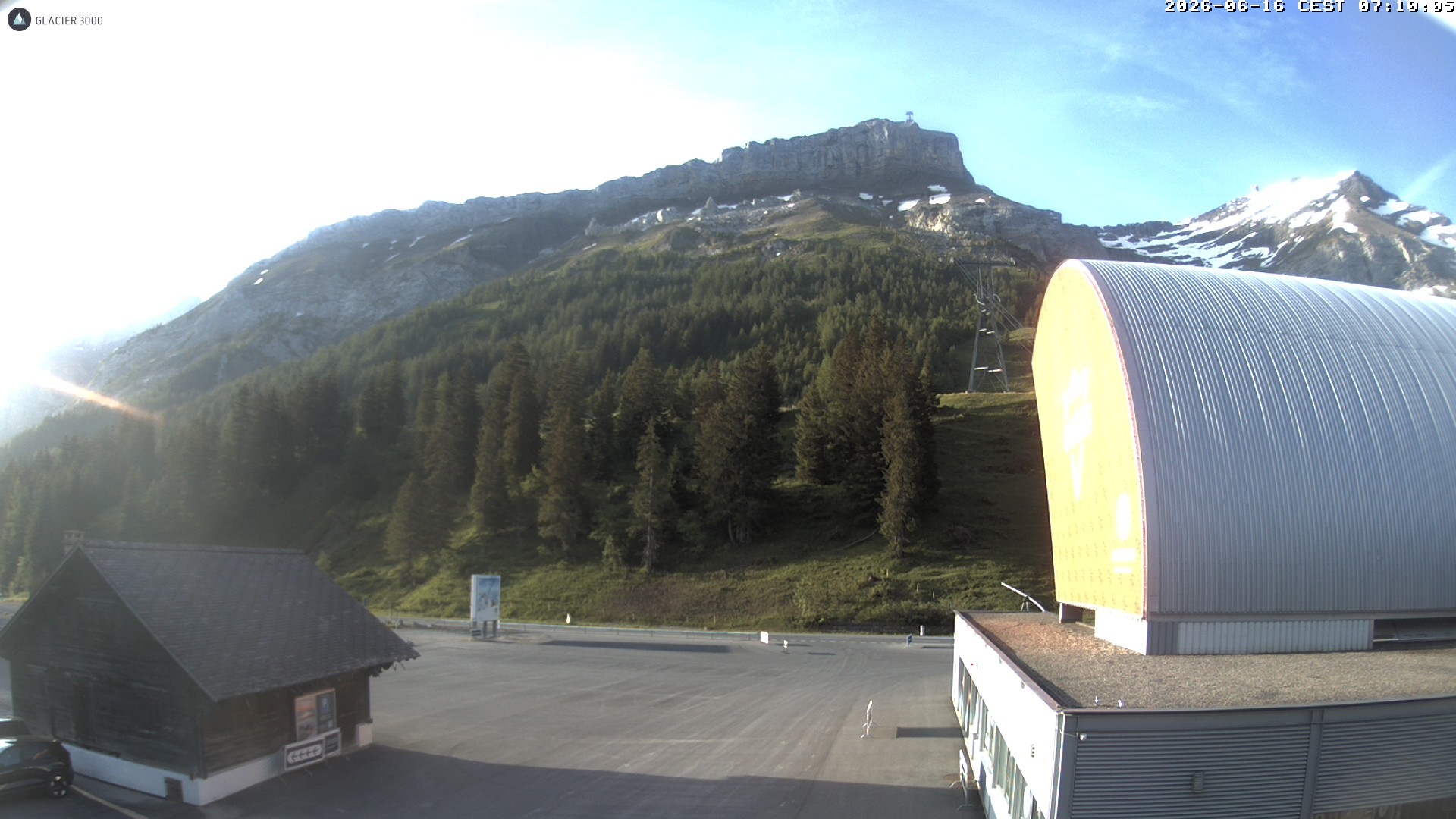 Archiv Foto Webcam Glacier 3000: Col du Pillon Talstation