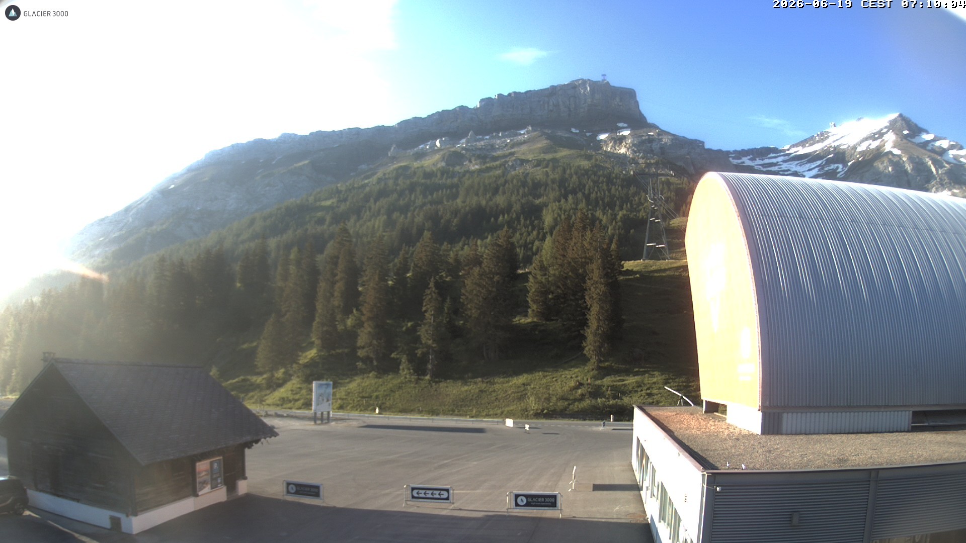 Archiv Foto Webcam Glacier 3000: Col du Pillon Talstation