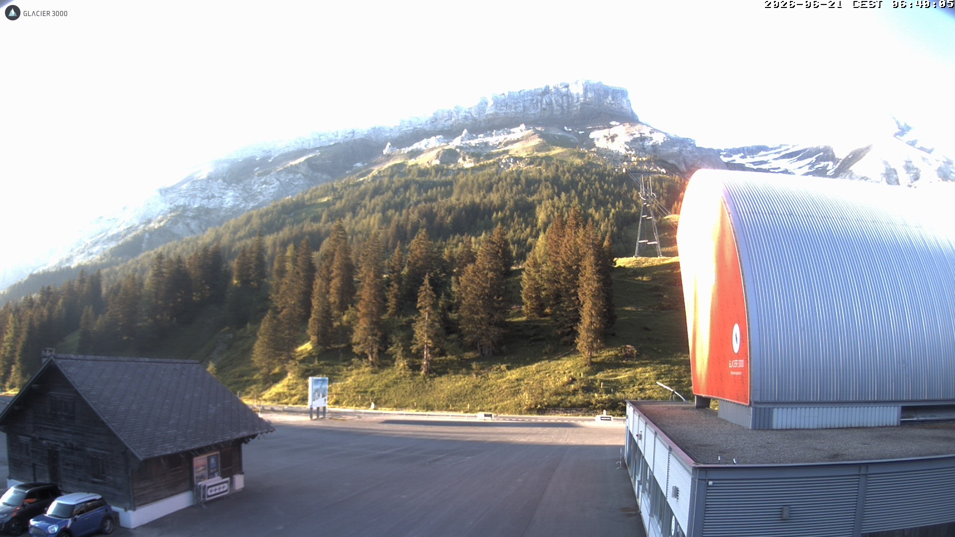 Archiv Foto Webcam Glacier 3000: Col du Pillon Talstation
