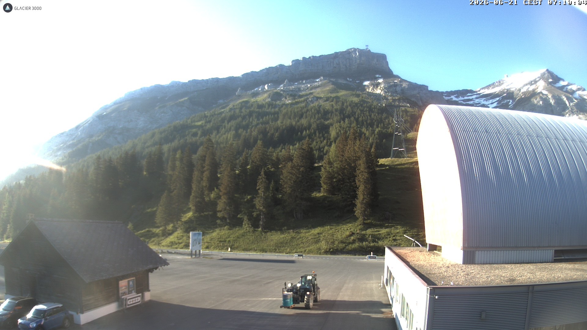Archiv Foto Webcam Glacier 3000: Col du Pillon Talstation