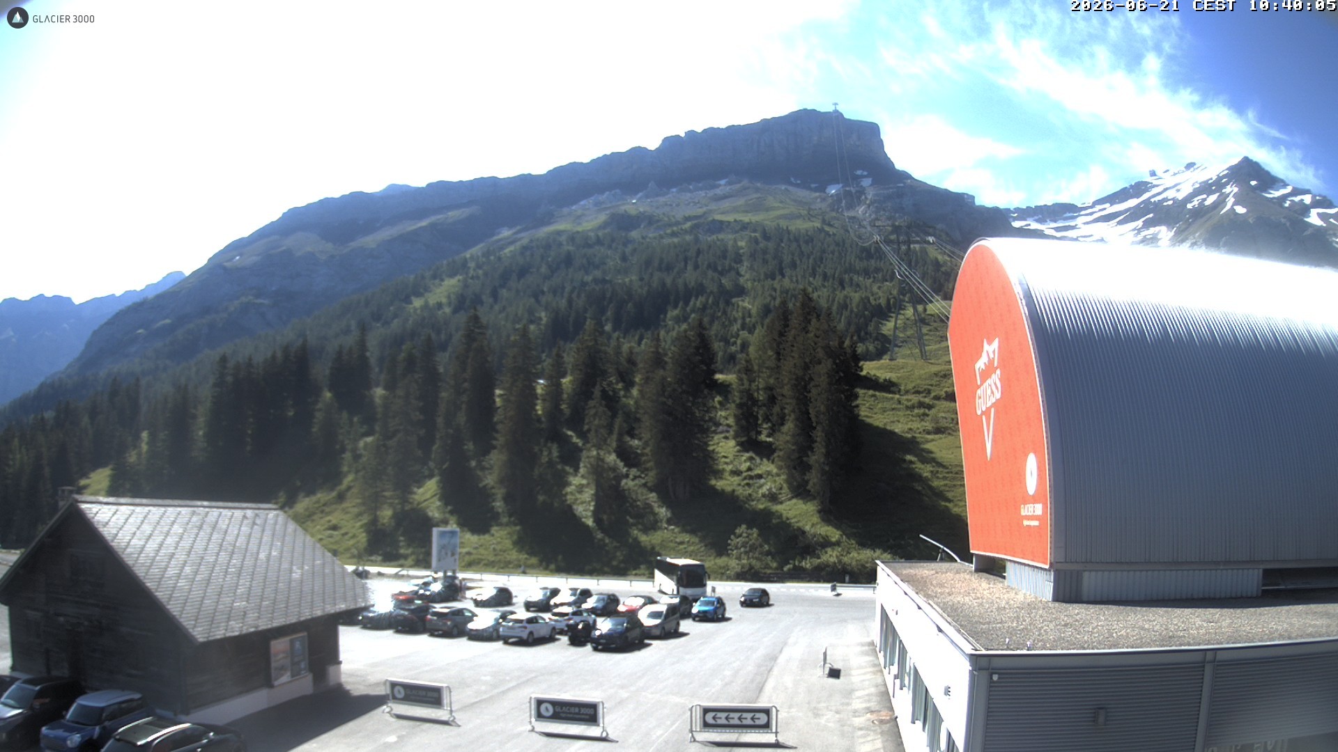 Archiv Foto Webcam Glacier 3000: Col du Pillon Talstation