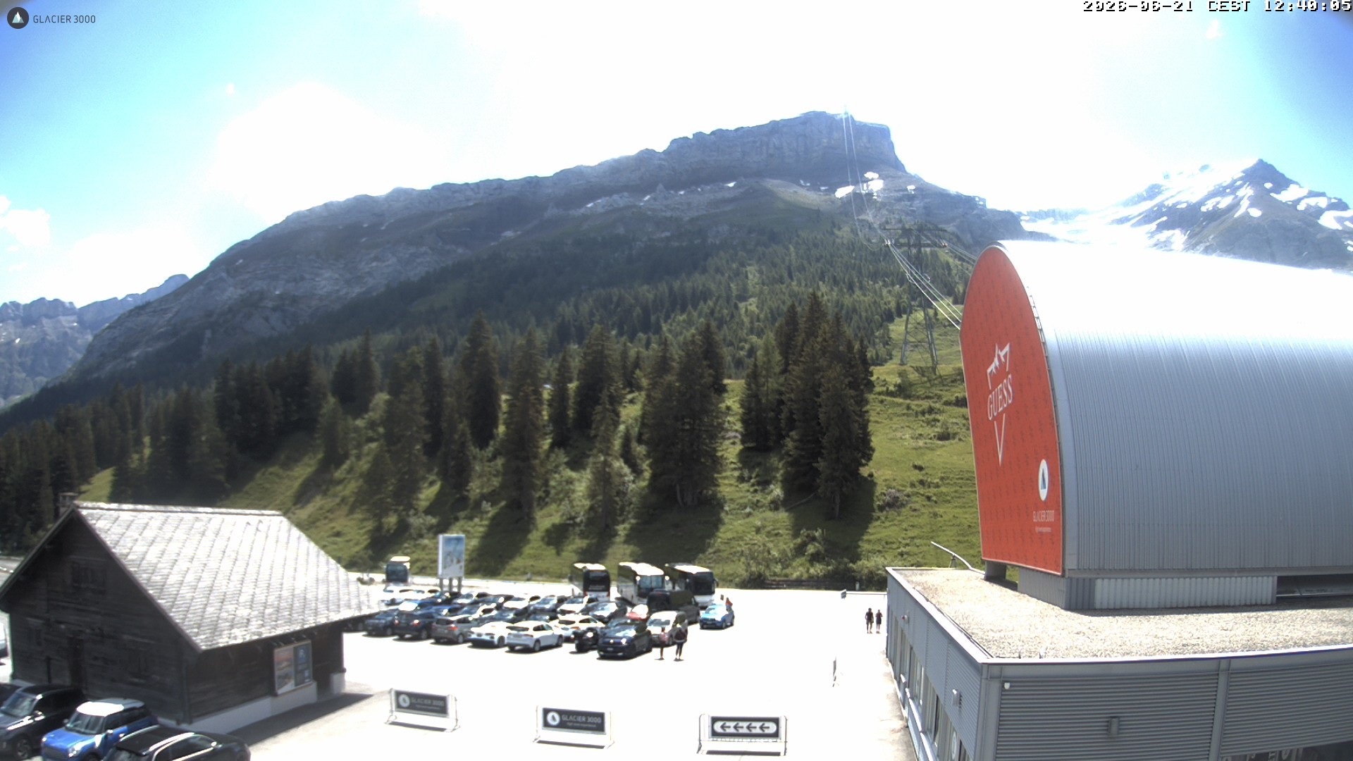Archiv Foto Webcam Glacier 3000: Col du Pillon Talstation