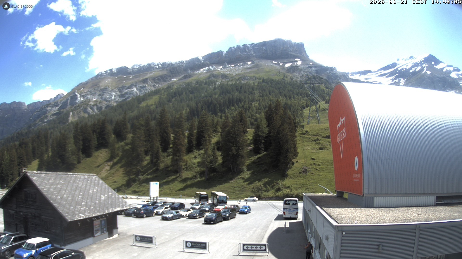 Archiv Foto Webcam Glacier 3000: Col du Pillon Talstation