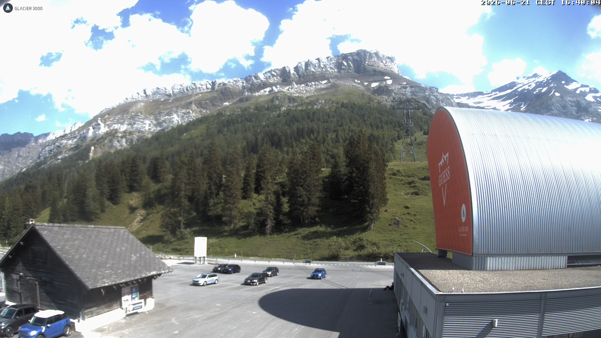 Archiv Foto Webcam Glacier 3000: Col du Pillon Talstation