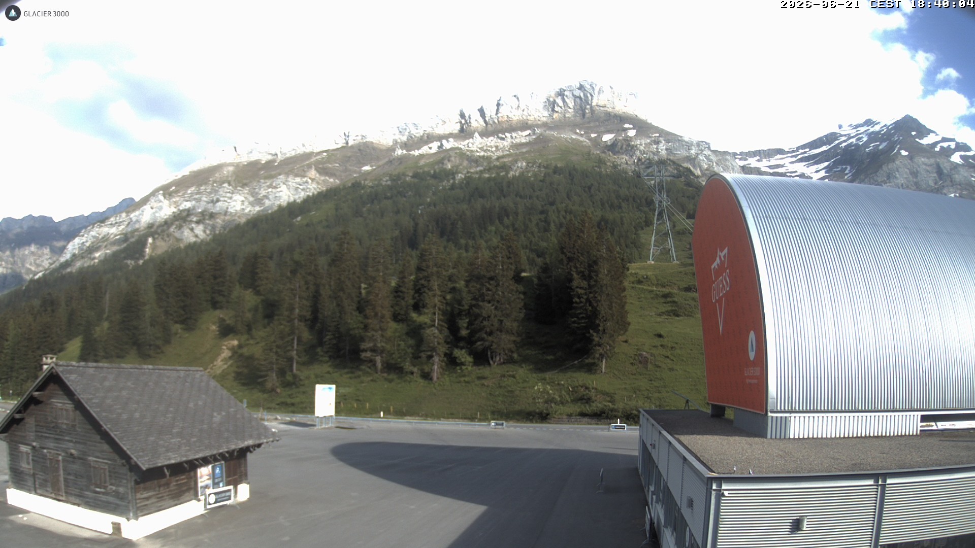 Archiv Foto Webcam Glacier 3000: Col du Pillon Talstation