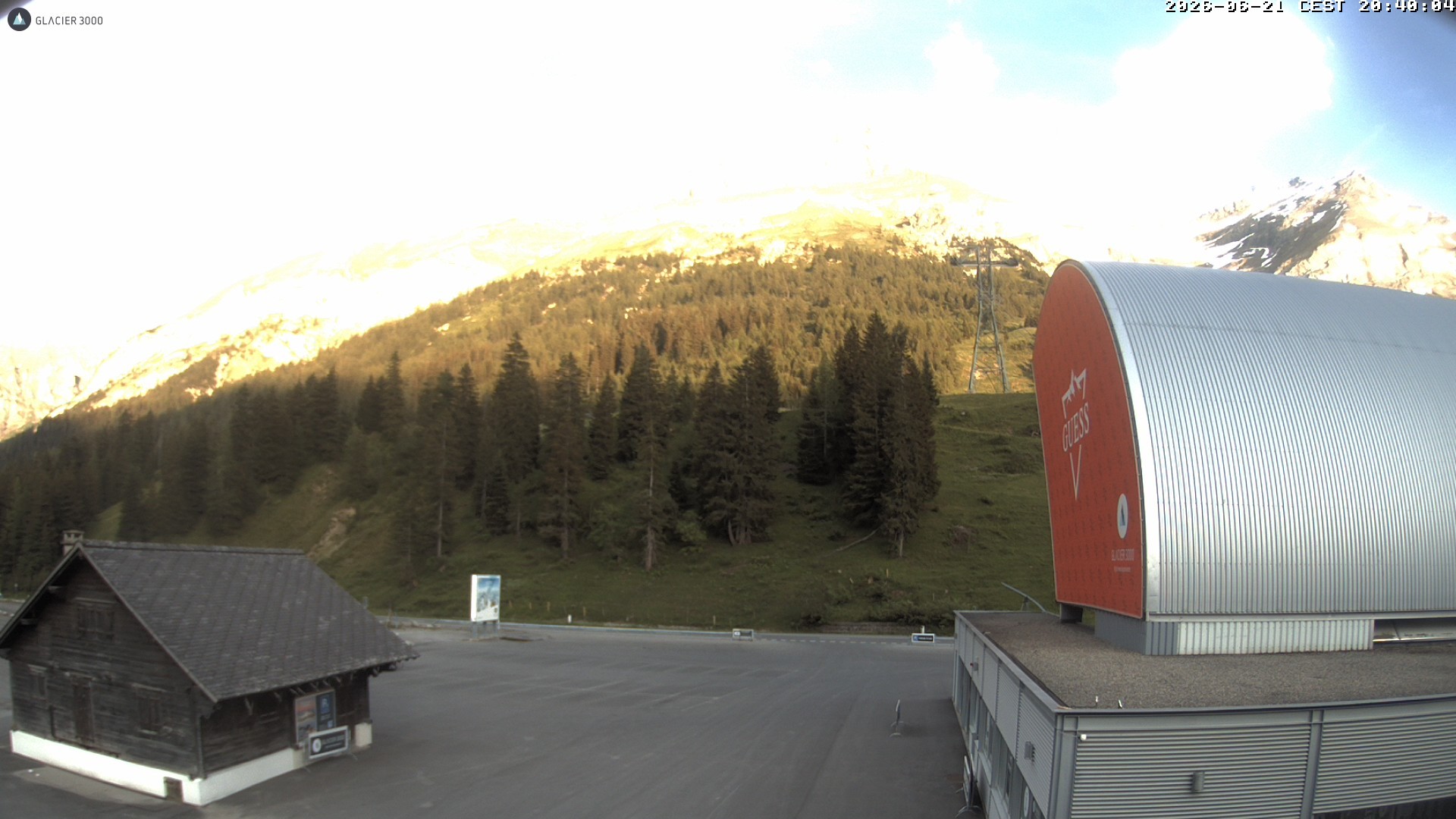 Archiv Foto Webcam Glacier 3000: Col du Pillon Talstation