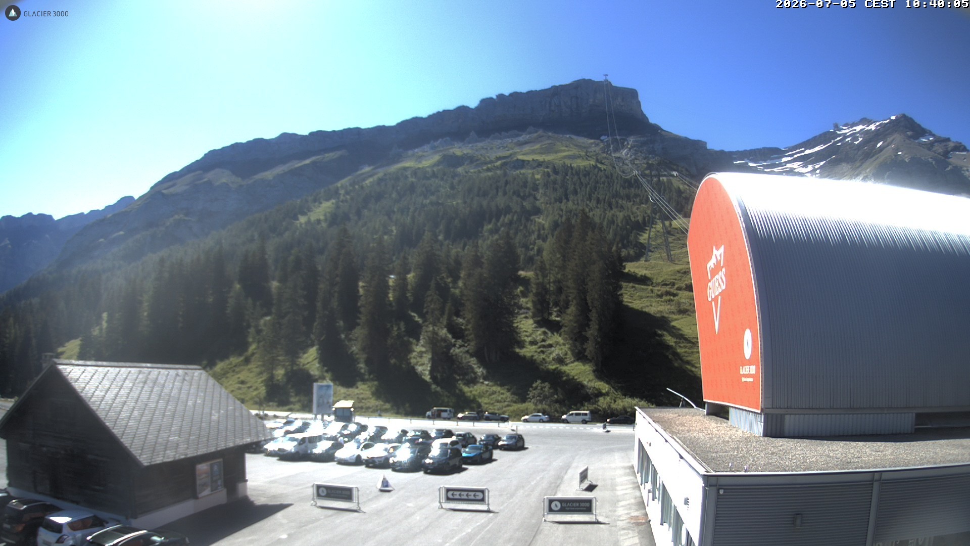 Archiv Foto Webcam Glacier 3000: Col du Pillon Talstation
