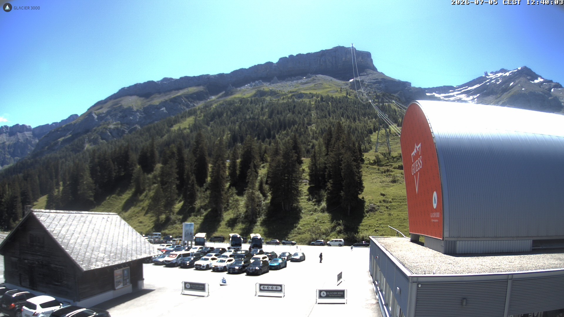 Archiv Foto Webcam Glacier 3000: Col du Pillon Talstation